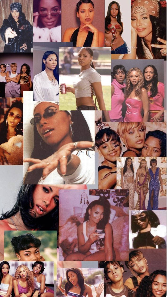 Aaliyah, 2000s R&B, hip-hop female artists, SD Phone Wallpaper