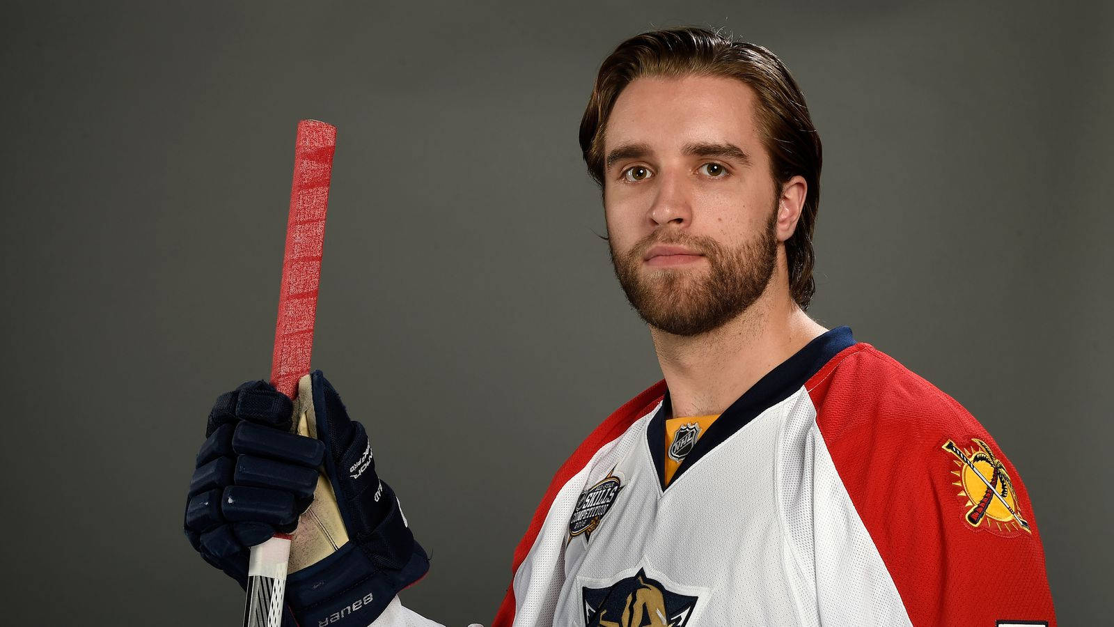 Aaron Ekblad, 2016 NHL All Star, red white and blue jersey, HD Desktop Wallpaper
