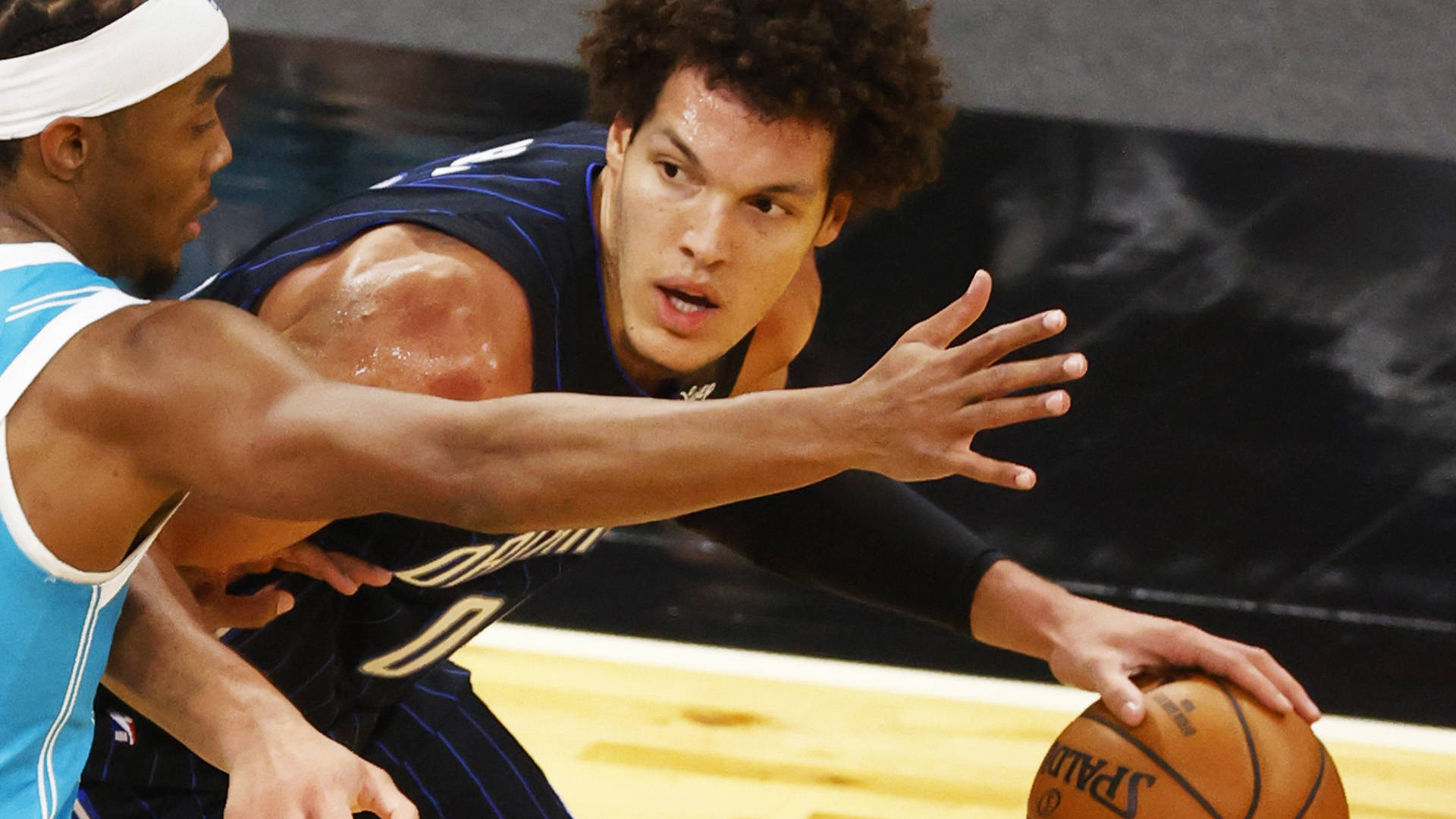 Aaron Gordon, dark blue jersey, light blue jersey, Full HD Desktop Wallpaper