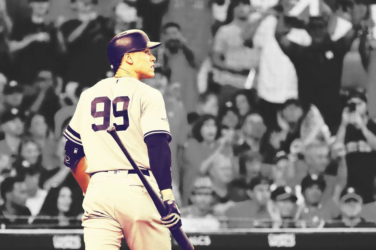 Aaron Judge, number 99, baseball player, SD Desktop Wallpaper