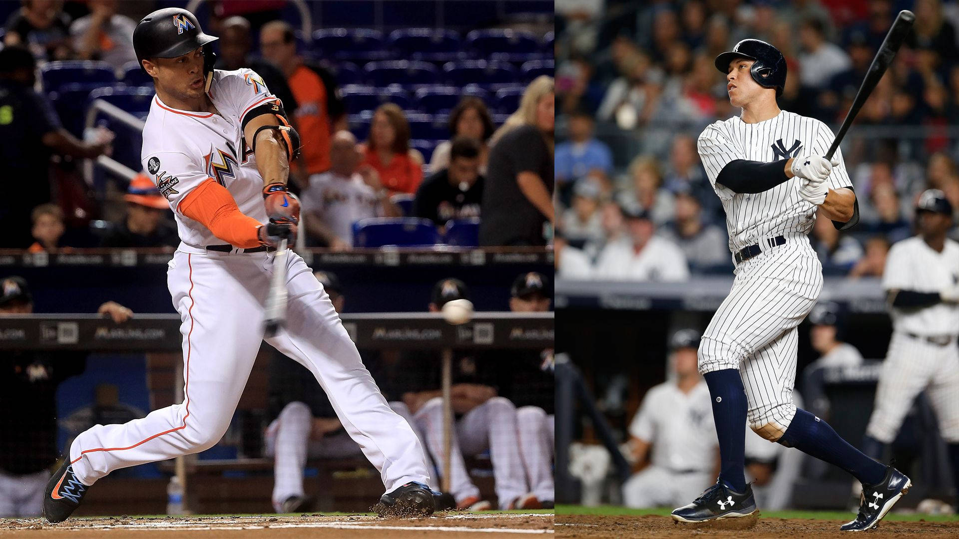 Aaron Judge, bat, stadium lights, Full HD Desktop Wallpaper