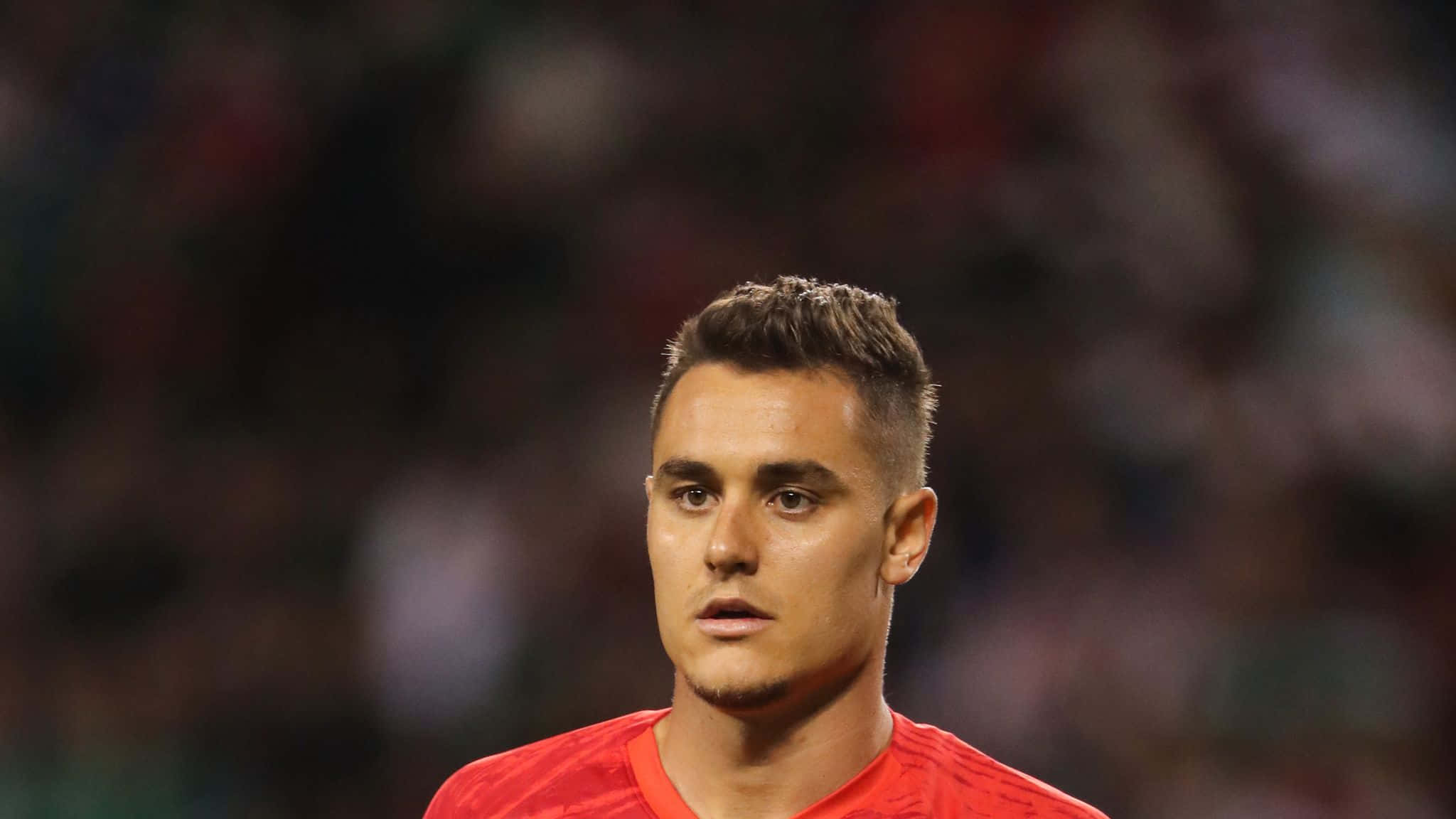 Aaron Long, American soccer player, red jersey, Full HD Desktop Wallpaper