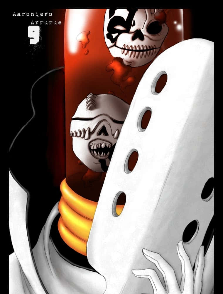 Aaroniero Arruruerie, white mask, skeletal faces, SD Phone Wallpaper