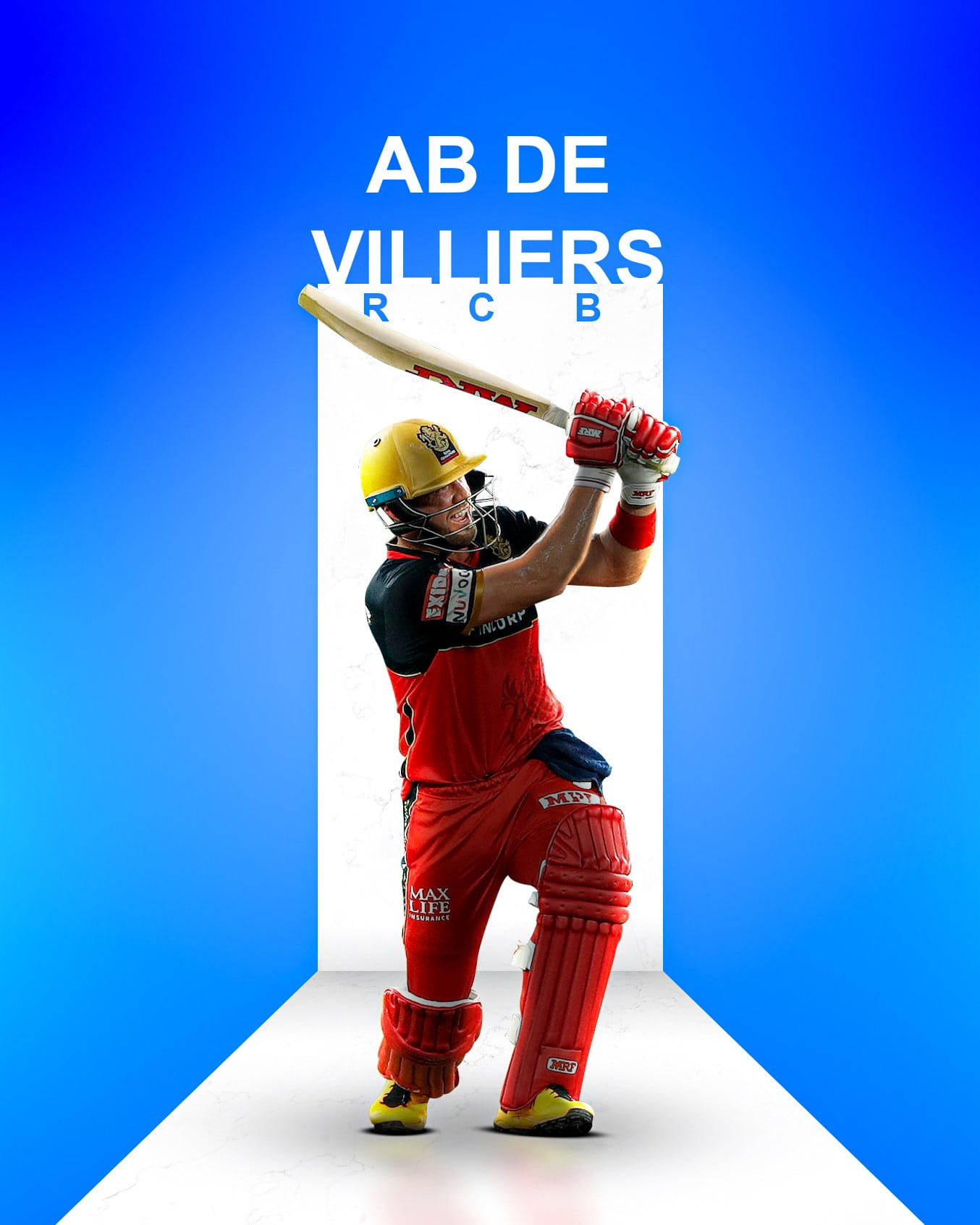 AB De Villiers, RCB, red RCB uniform, HD Phone Wallpaper
