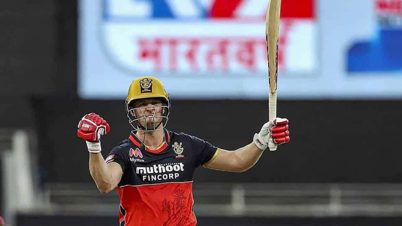 Ab De Villiers, RCB, red and black uniform, HD Desktop Wallpaper