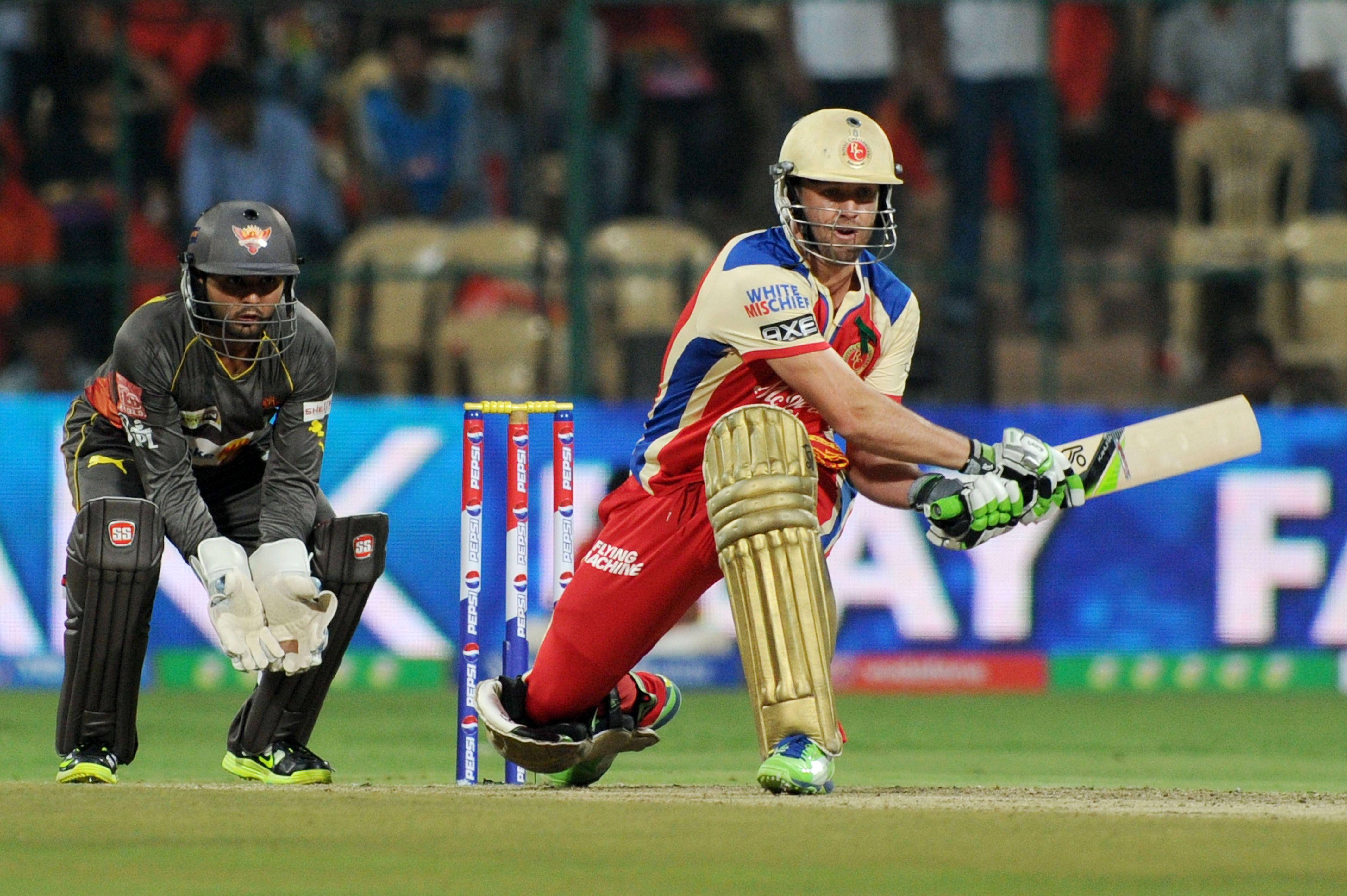 AB de Villiers, RCB, night match, 4K Desktop Wallpaper