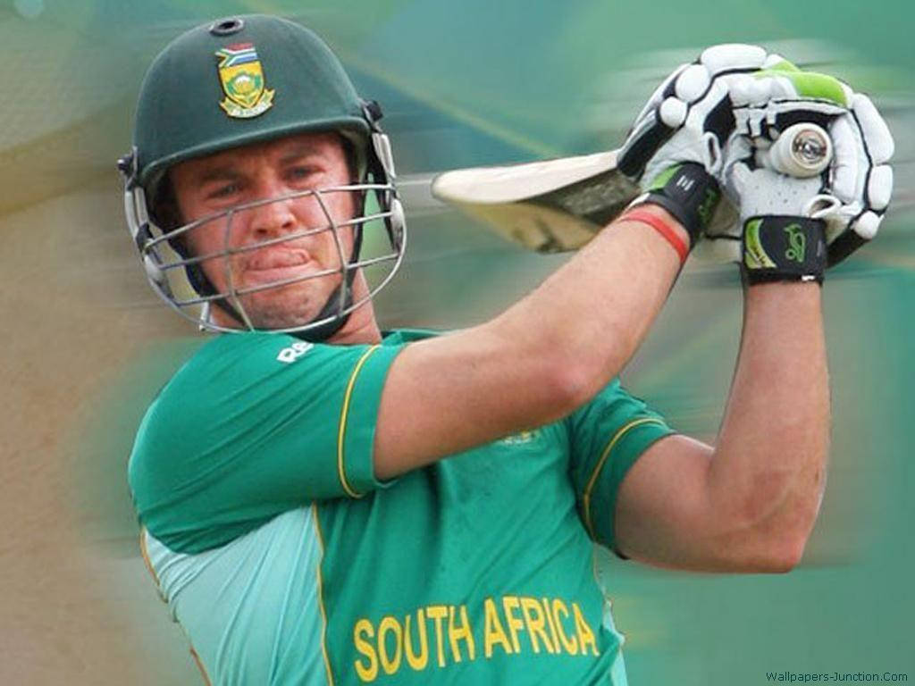 Ab De Villiers, green uniform, cricket player, SD Desktop Wallpaper