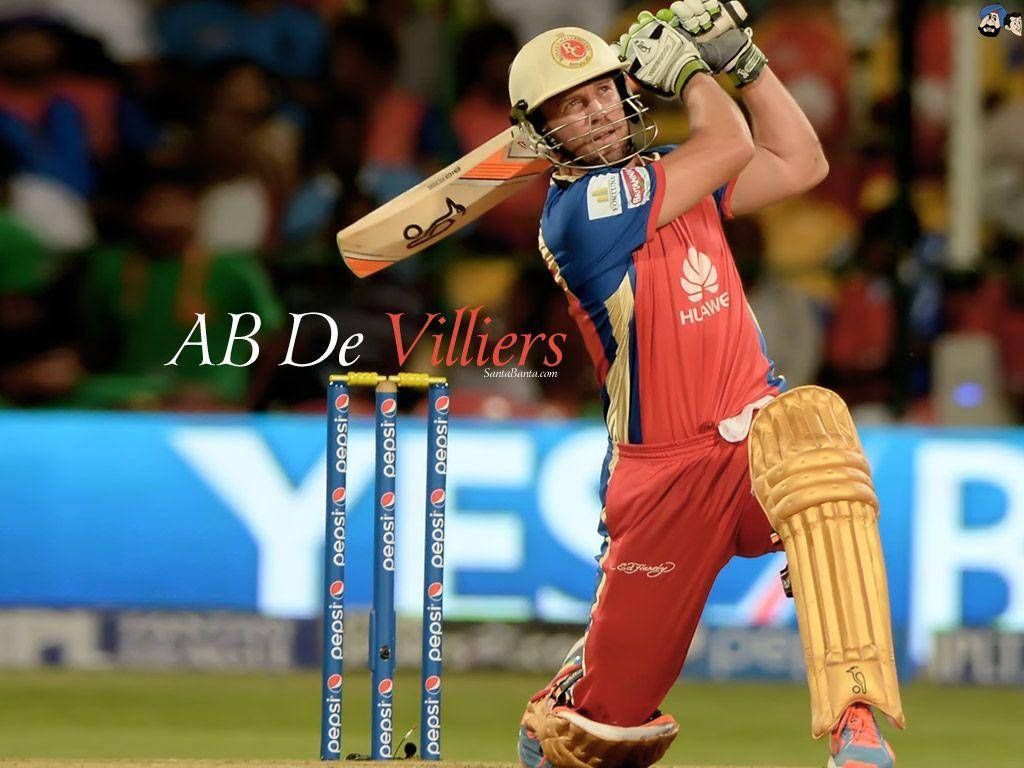 AB de Villiers, red and blue uniform, night match, SD Desktop Wallpaper