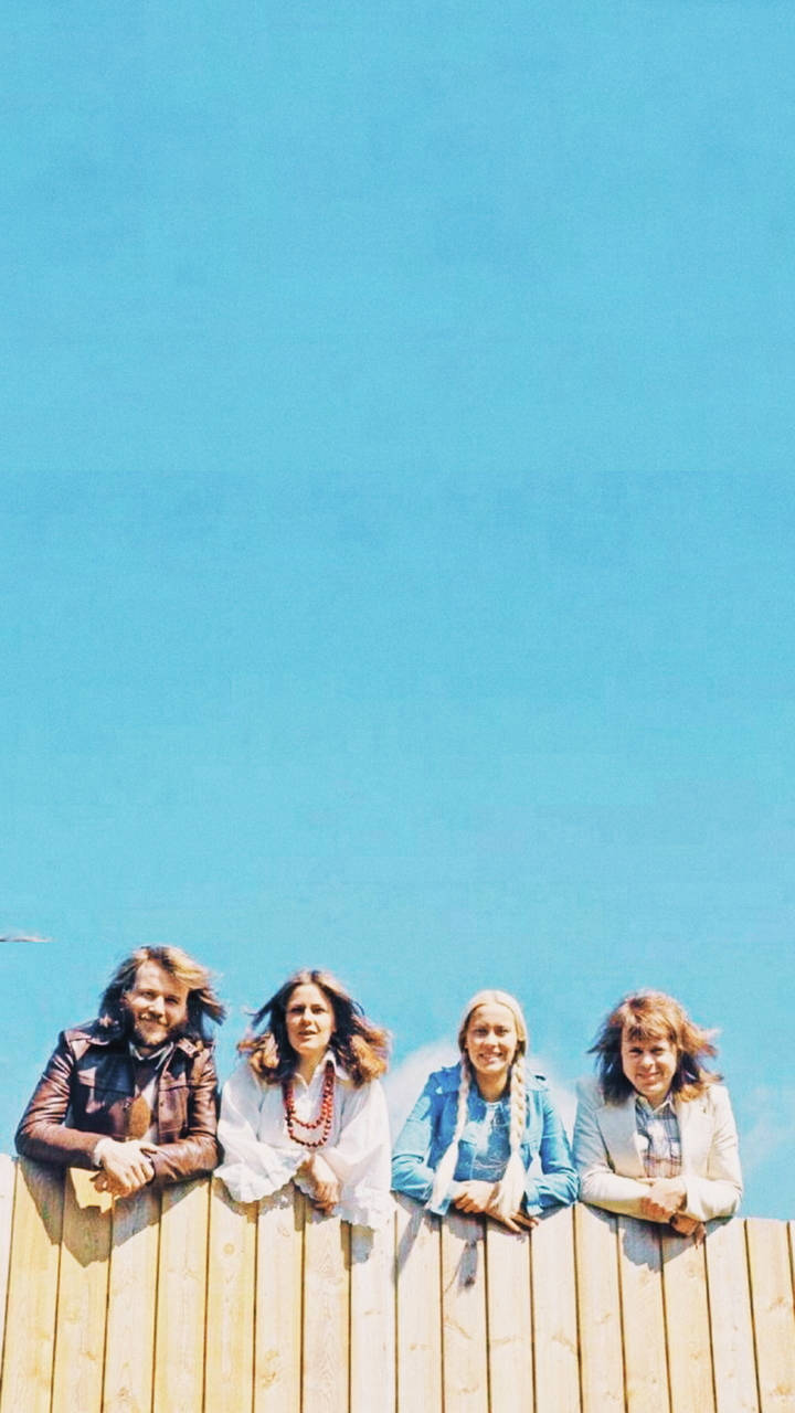 ABBA, 70s fashion outfits, wooden fence, HD Phone Wallpaper