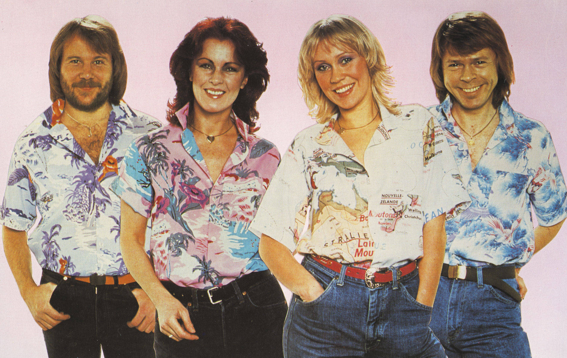 ABBA, Hawaiian shirts, 1970s musicians, HD Desktop Wallpaper