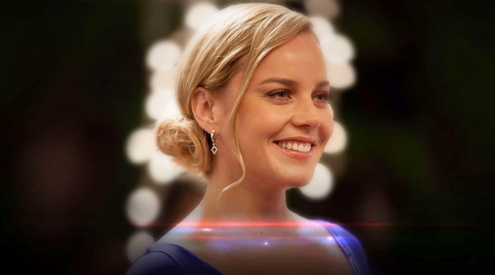 Abbie Cornish, blue dress, elegant updo, HD Desktop Wallpaper