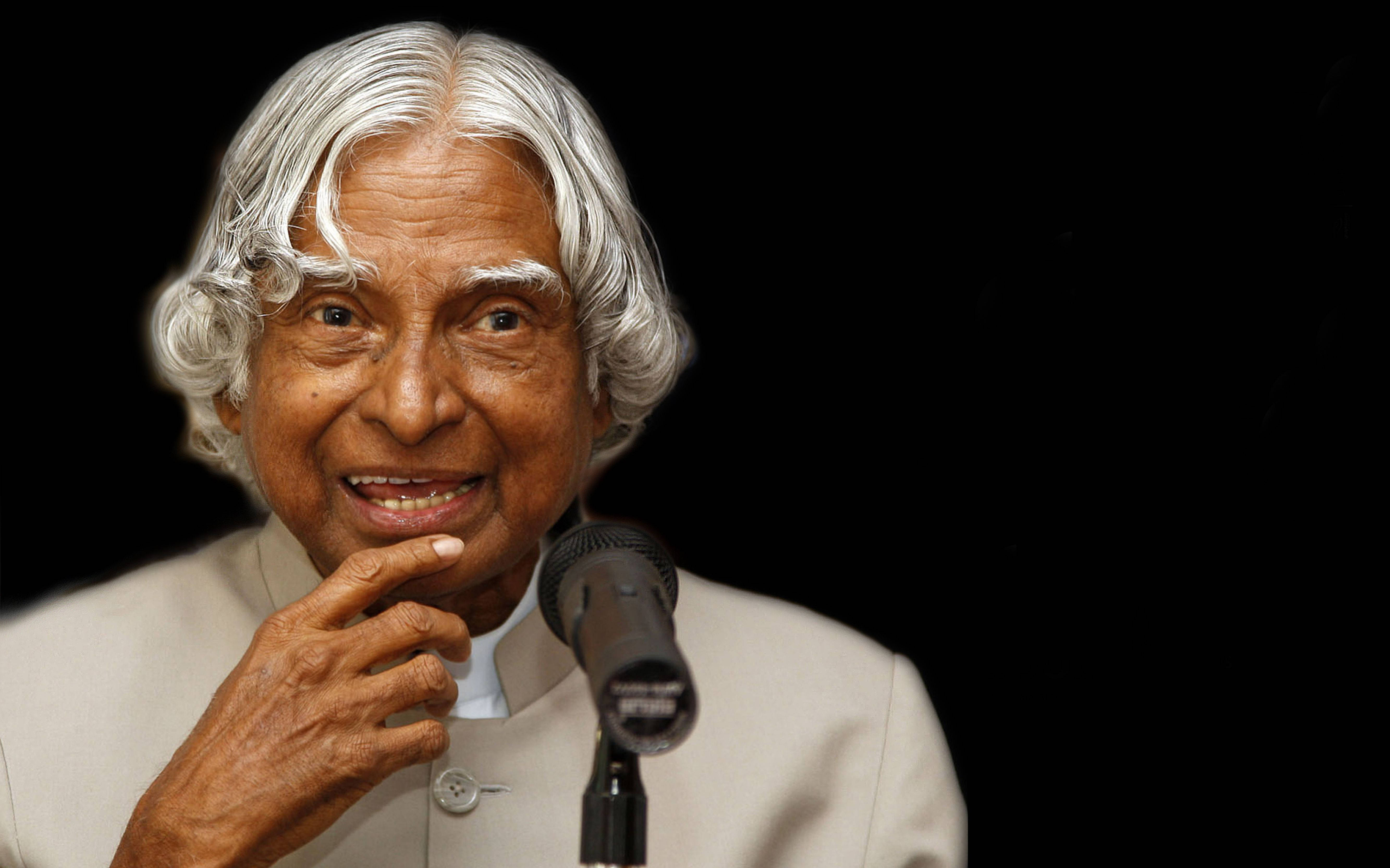 Abdul Kalam, HD Science Enthusiast, white hair, 5K Desktop Wallpaper
