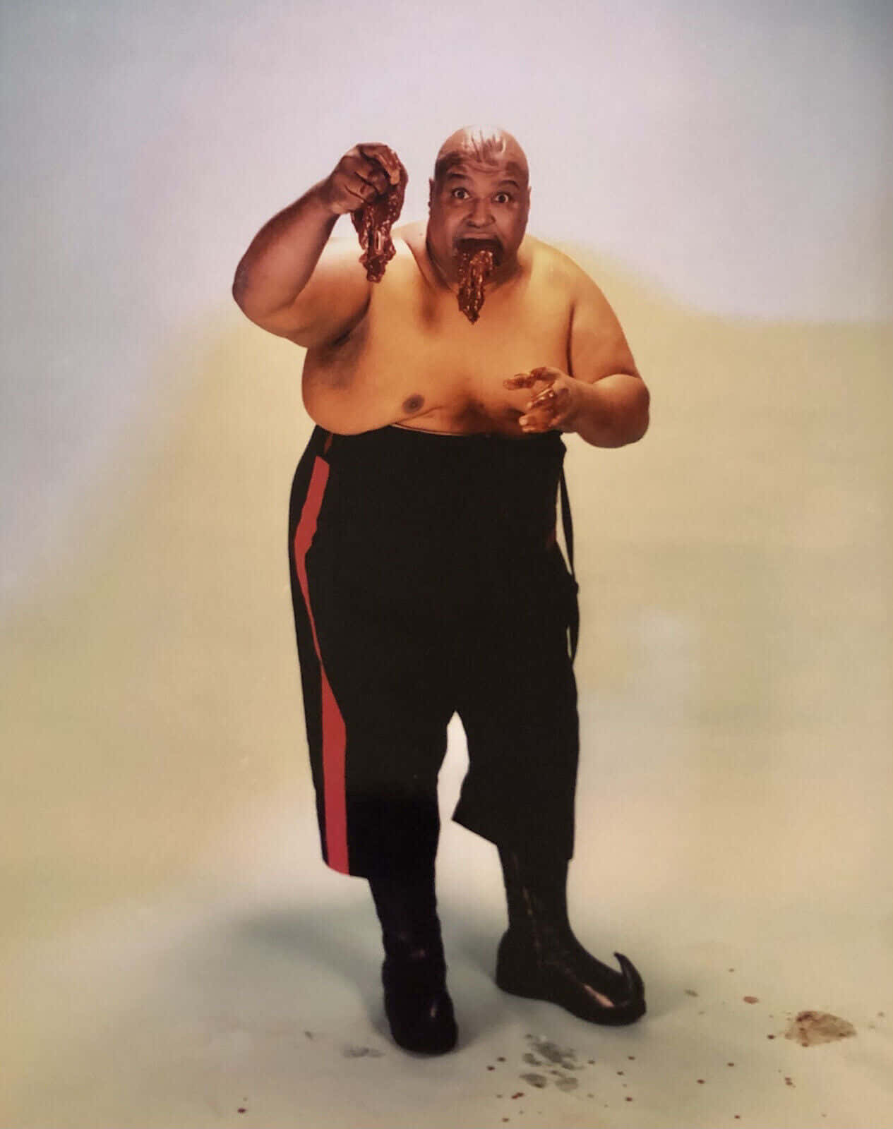 Abdullah The Butcher, black pants with red stripes, shirtless, HD Phone Wallpaper