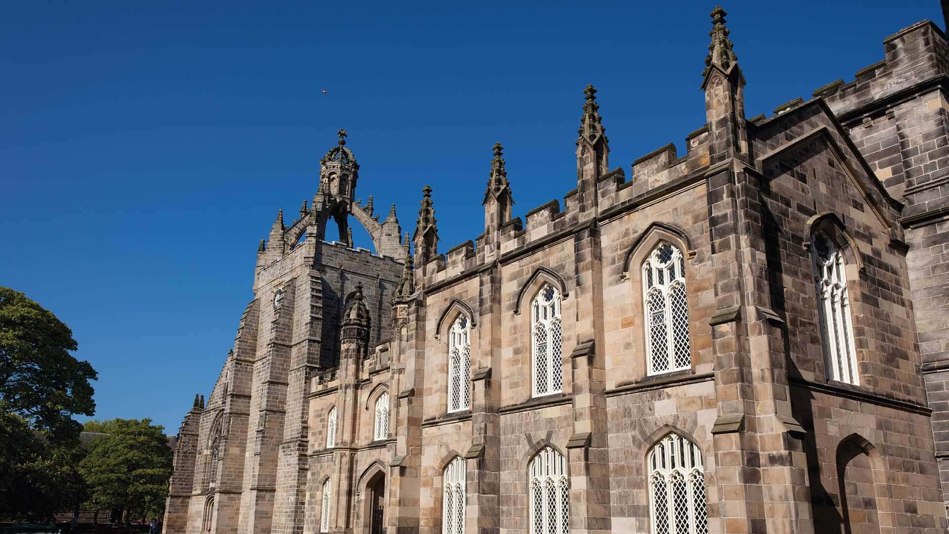 Aberdeen, gothic architecture, stone spires, Full HD Desktop Wallpaper