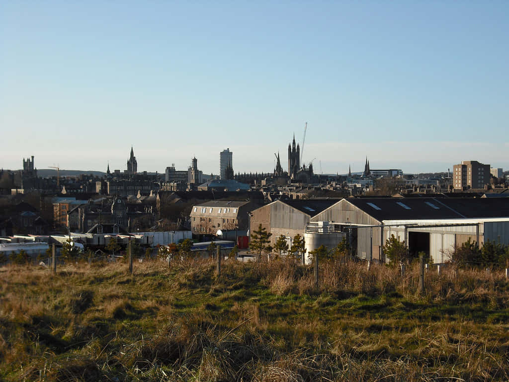 Aberdeen, city skyline, spires, SD Desktop Wallpaper