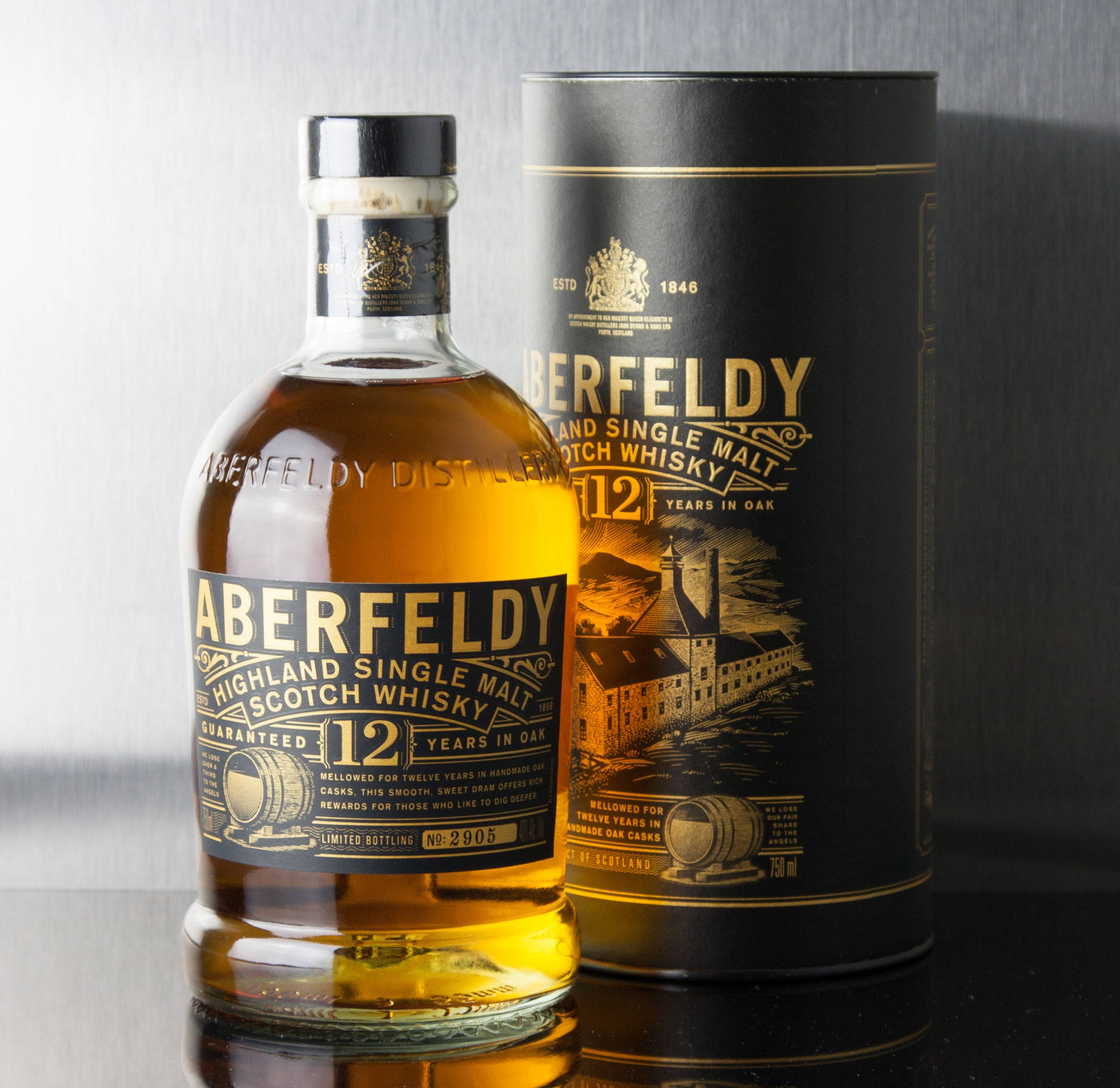 Aberfeldy, 12-year-old, Highland single malt Scotch whisky, Full HD Desktop Wallpaper