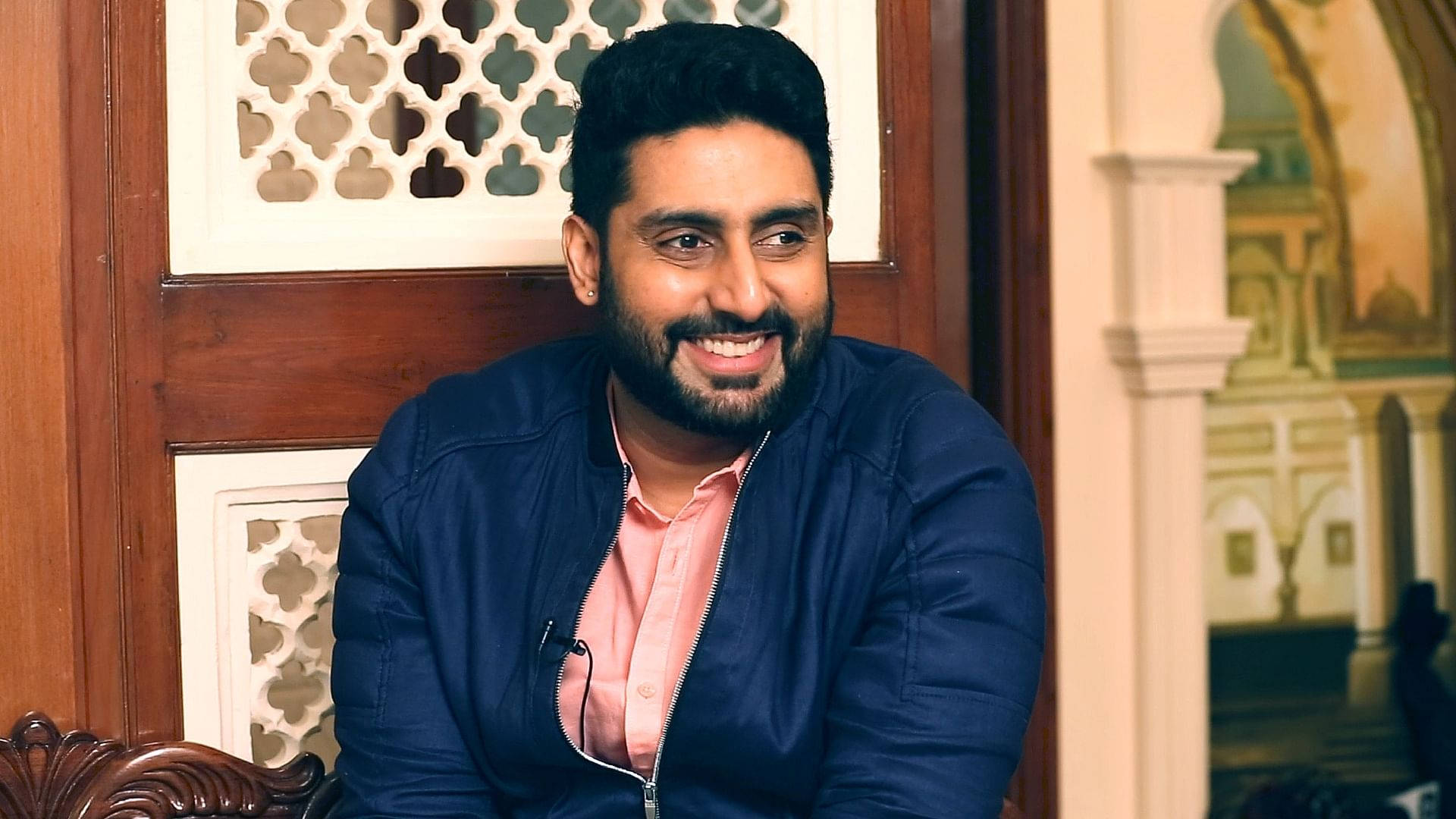 Abhishek Bachchan, beard, warmly lit room, Full HD Desktop Wallpaper