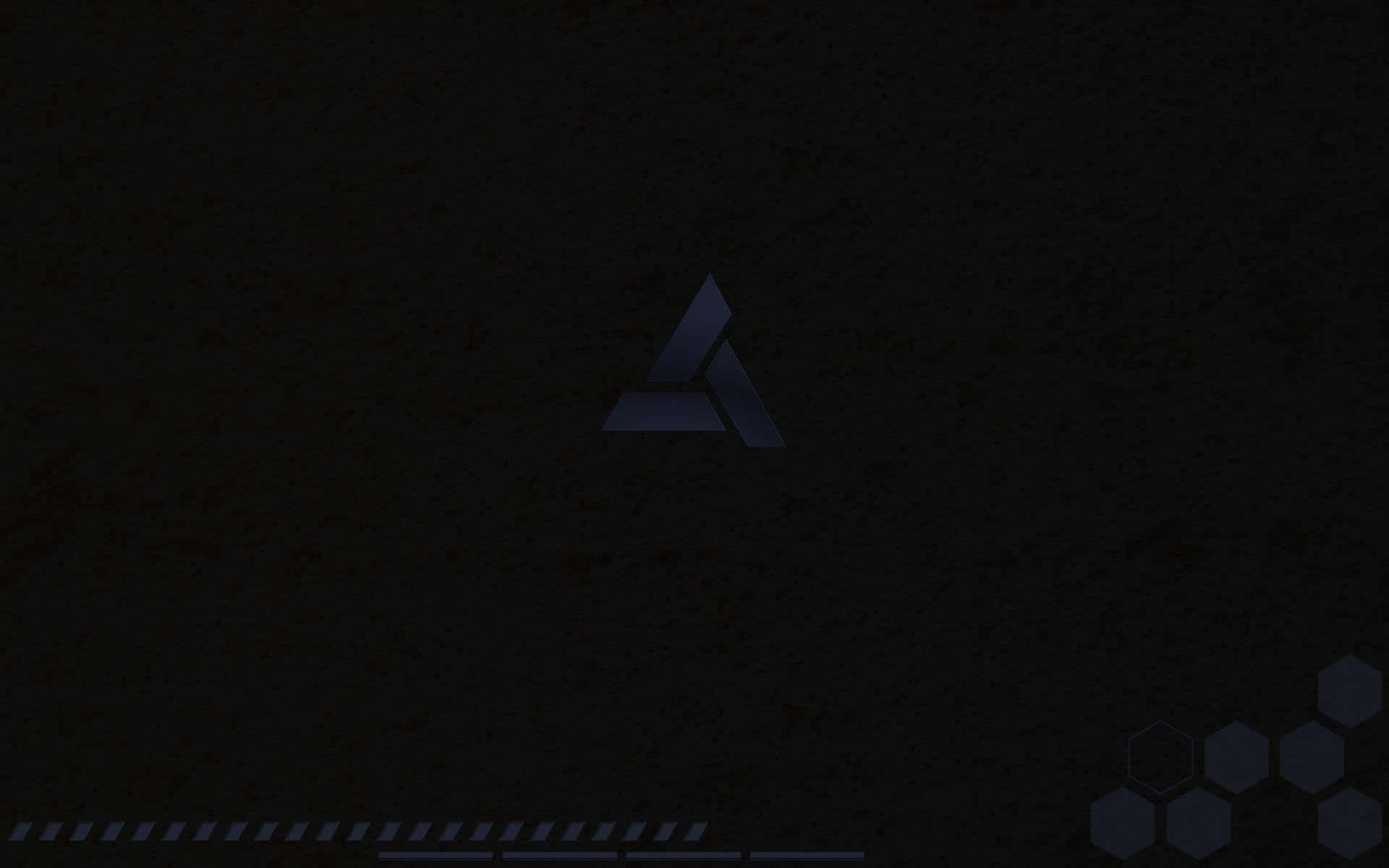 Abstergo, dark blue, geometric logo, Full HD Desktop Wallpaper