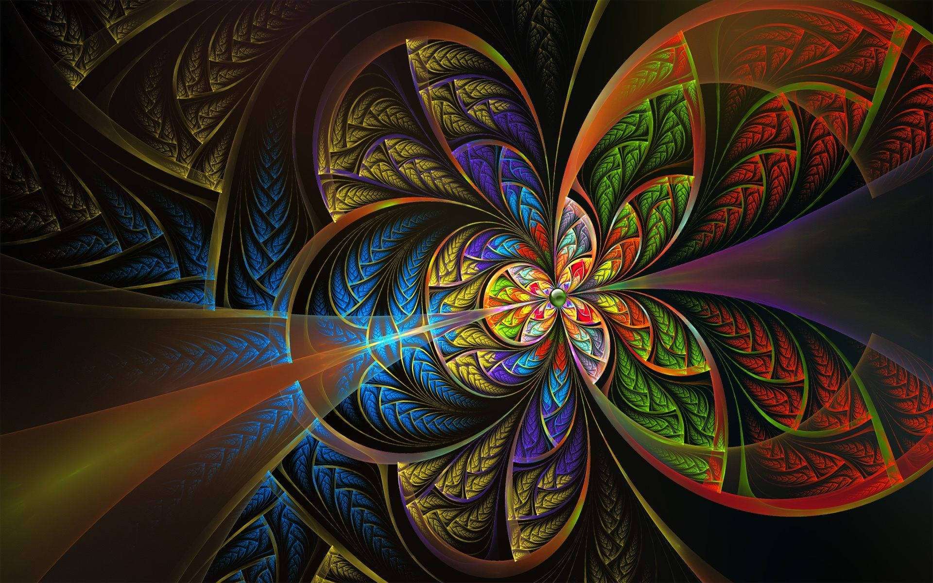 mandala, abstract art, bright and bold colors, Full HD Desktop Wallpaper