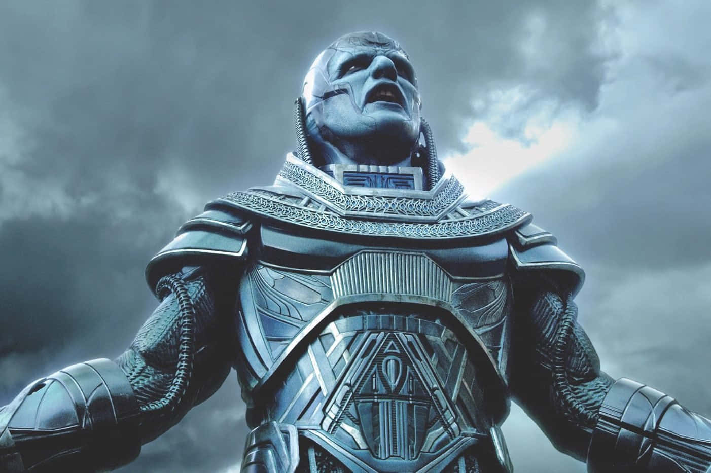 apocalypse, 1402 x 933, armored alien figure, HD Desktop Wallpaper