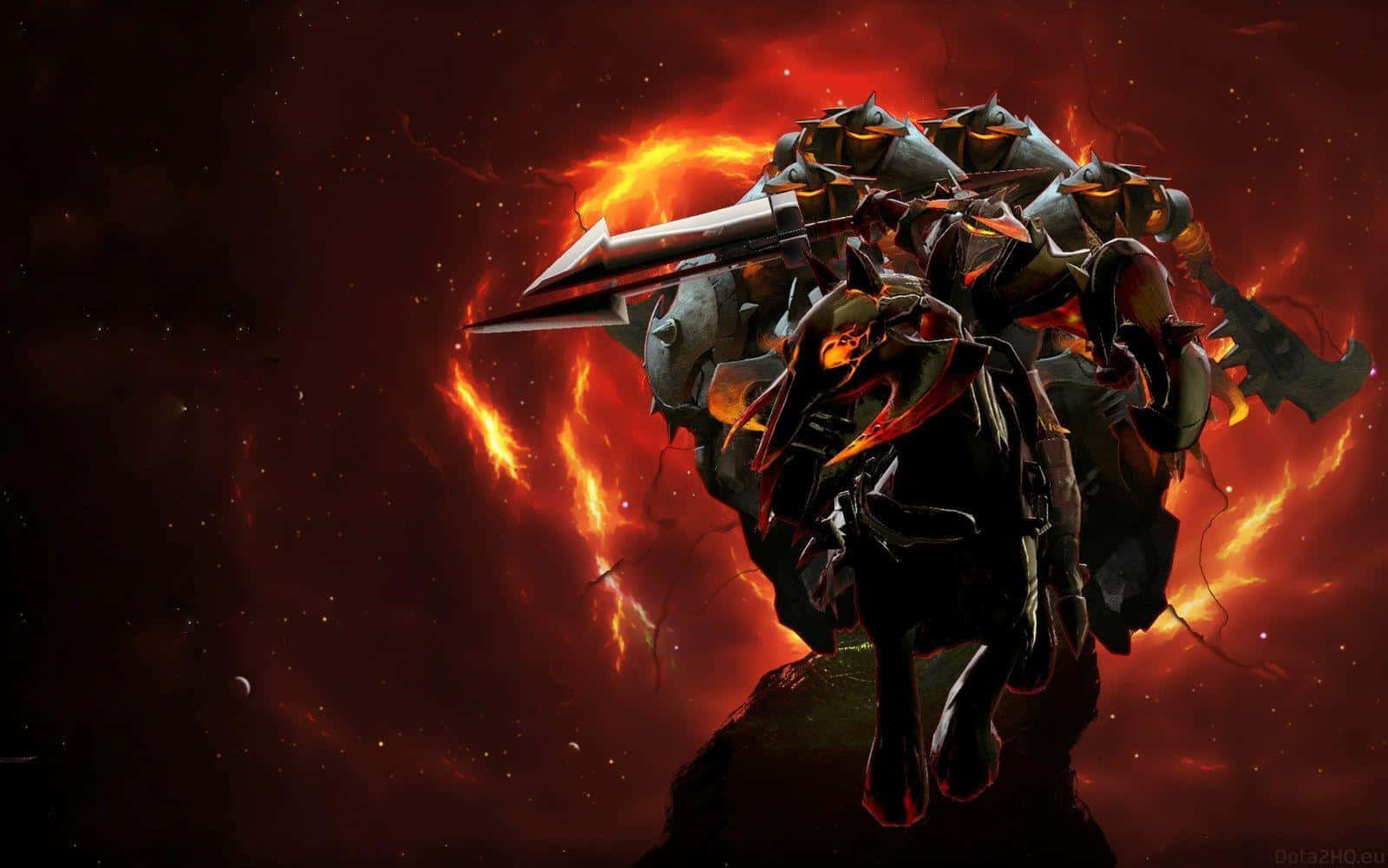 chaotic, warrior, dark steed, HD Desktop Wallpaper