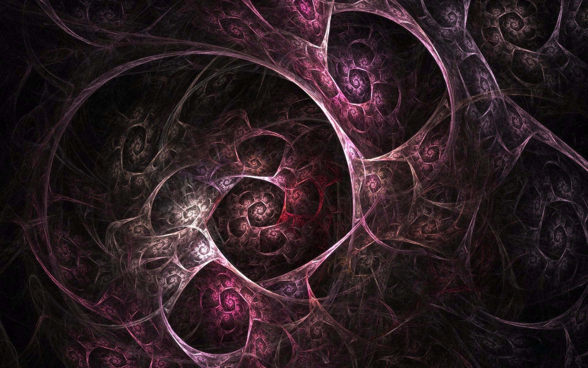 fractal intricacy, deep purples, magentas, Full HD Desktop Wallpaper