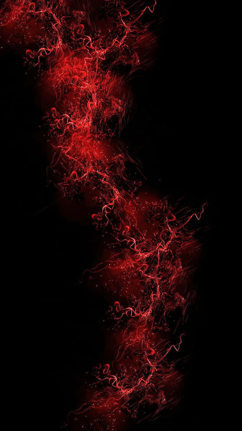 crimson smoke art, vibrant crimson electric energy, jagged tendrils, HD Phone Wallpaper
