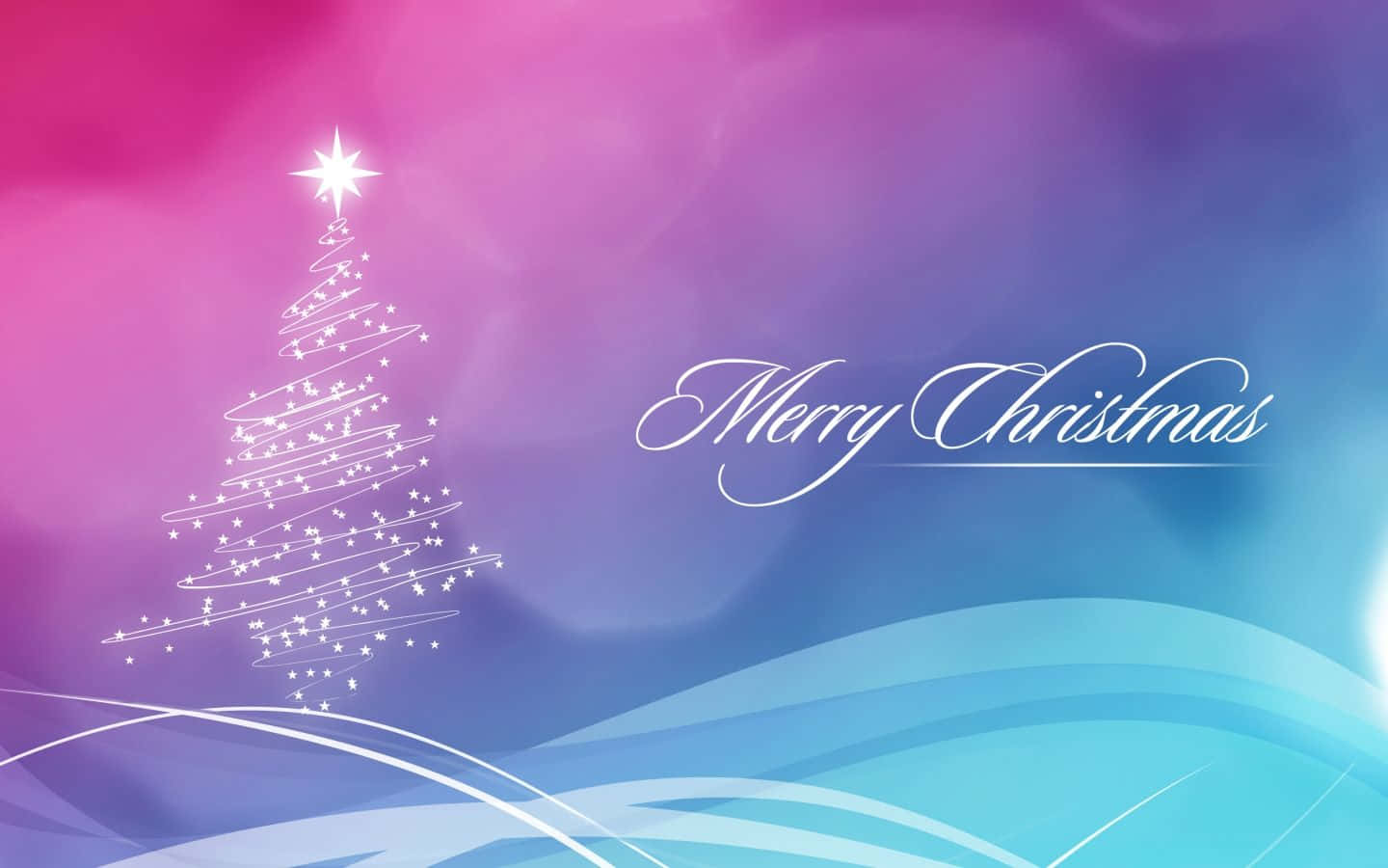 Abstract Merry Christmas Background, white Christmas tree, stars, HD Desktop Wallpaper