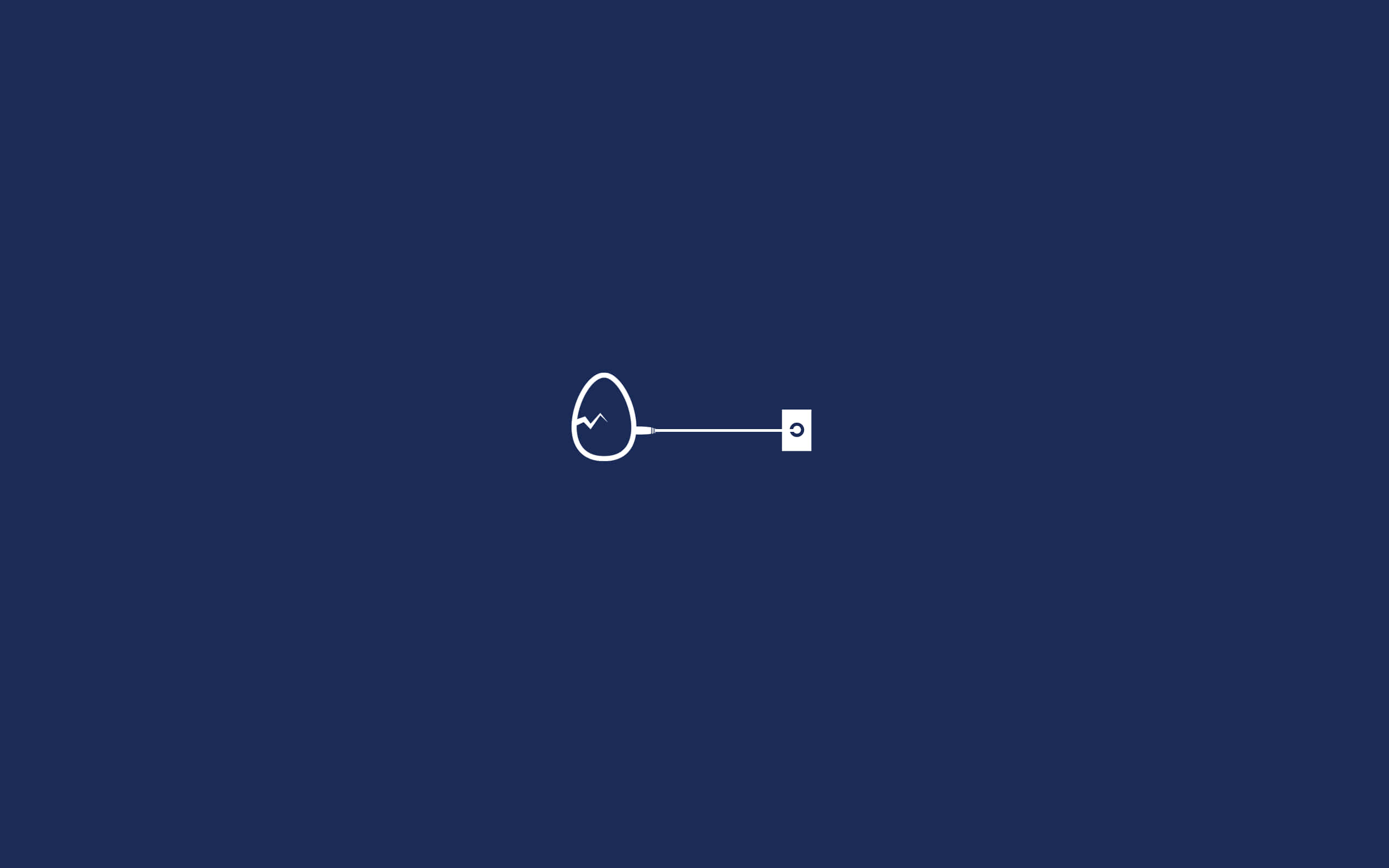 minimalist abstract, white line drawing, egg, 2K Desktop Wallpaper