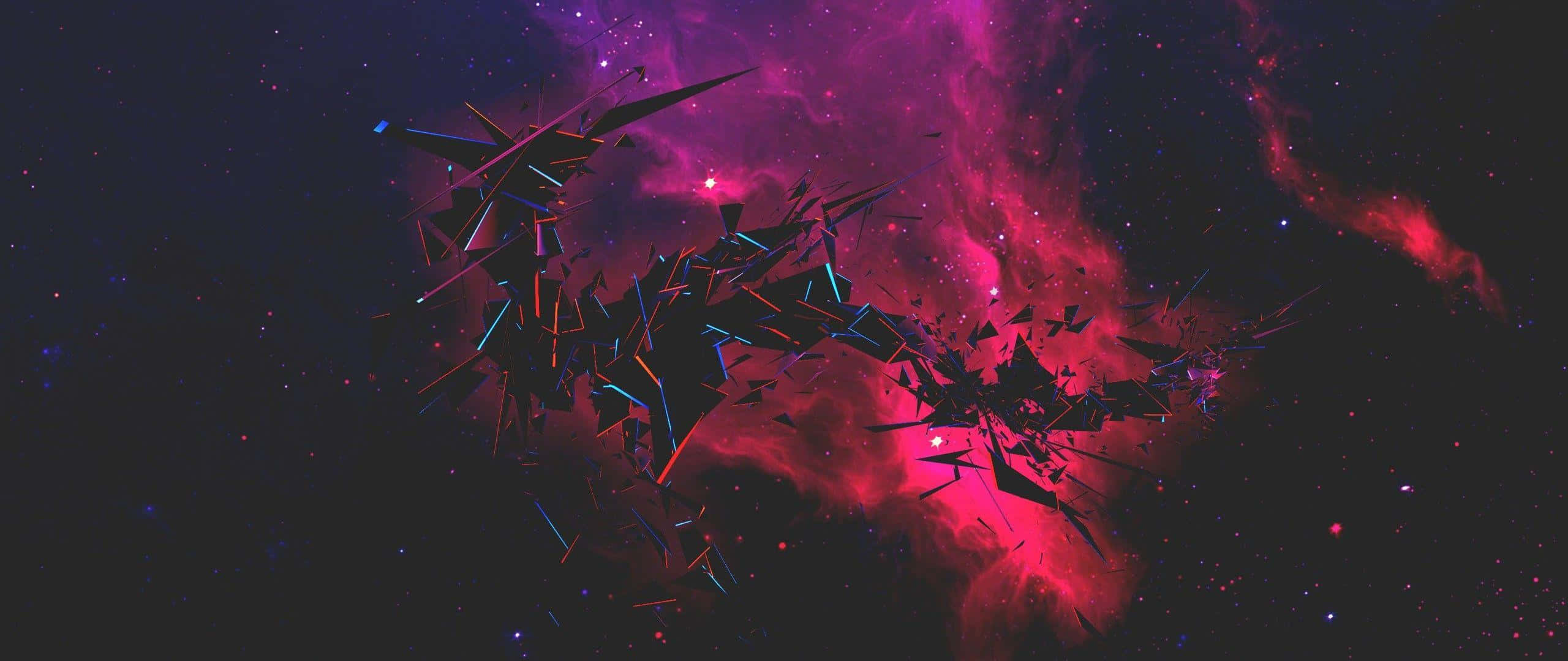 cosmic nebula, vibrant magenta, deep violet, 2K Desktop Wallpaper