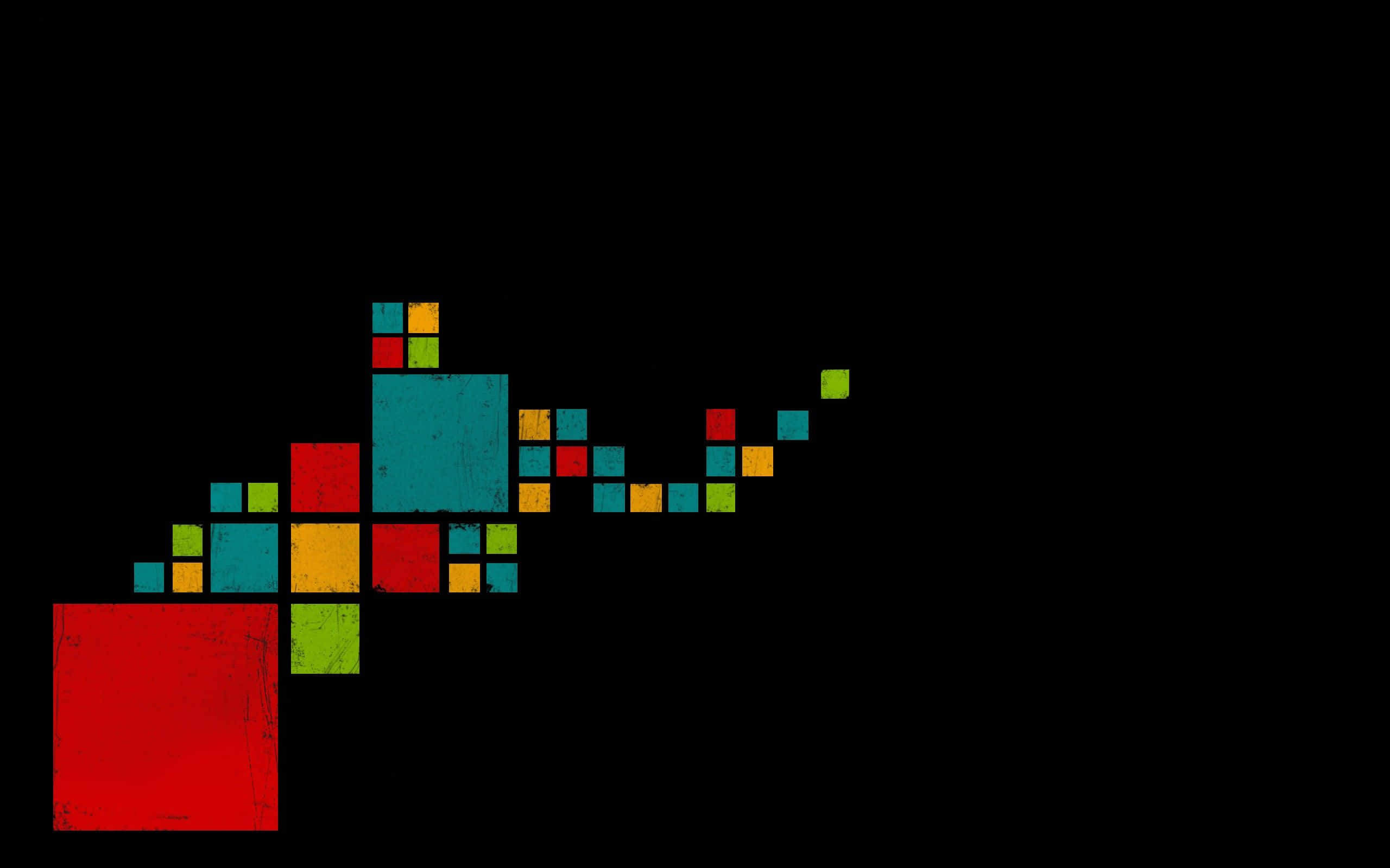 abstract desktop, red, teal, 2K Desktop Wallpaper