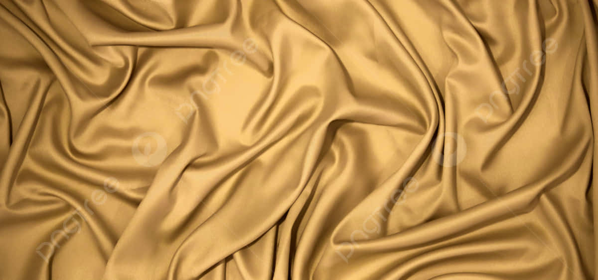 gold fabric, silk fabric, flowing folds, SD Desktop Wallpaper