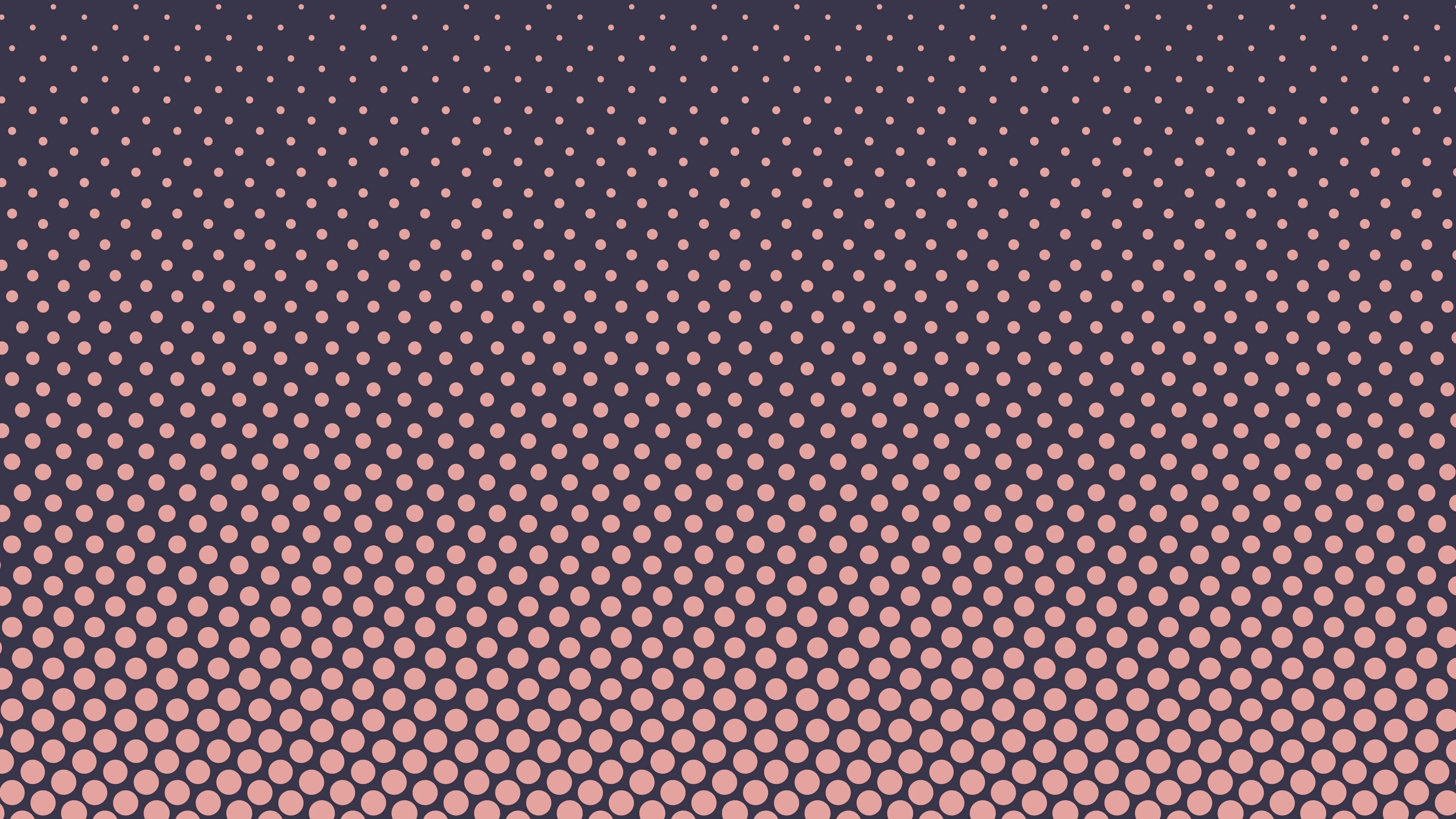 gradient dots pattern, dark navy background, pink dots, 4K Desktop Wallpaper