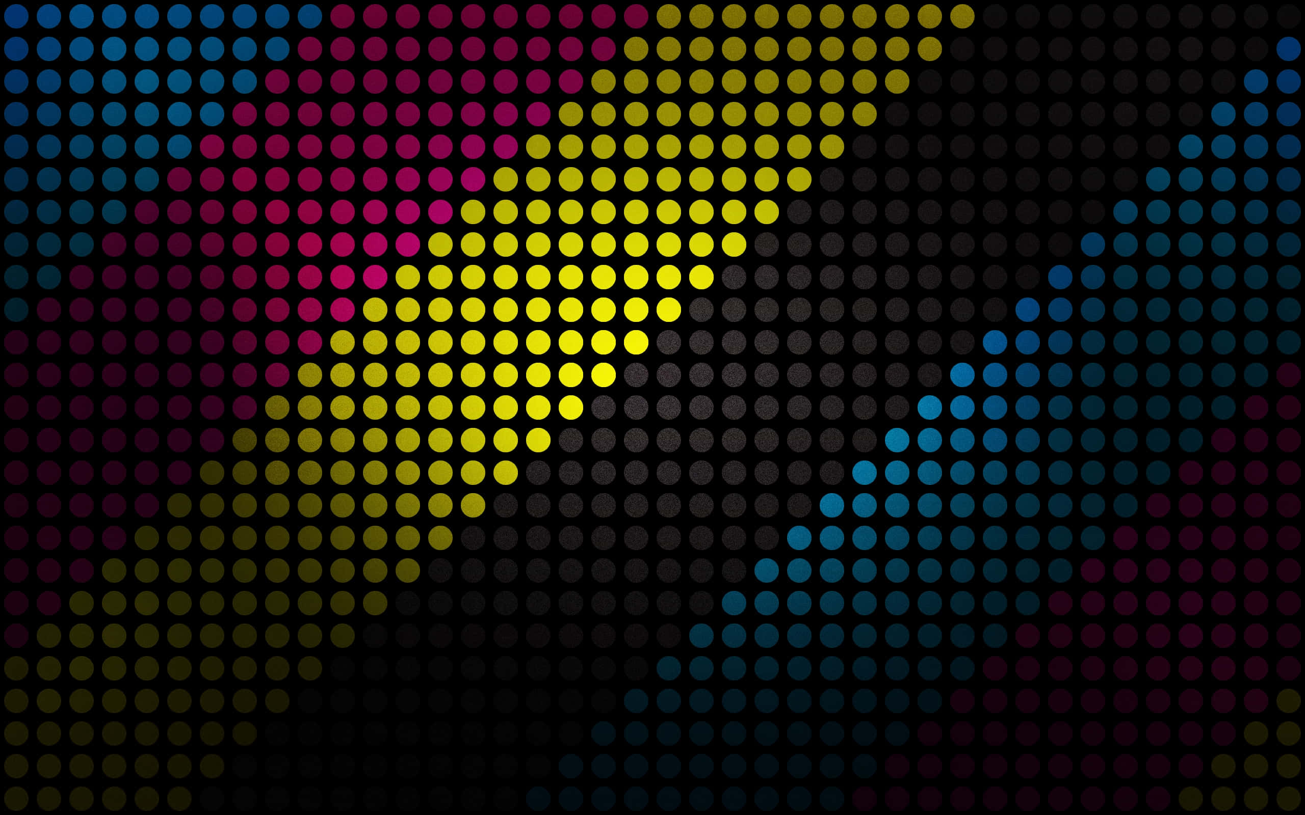 colorful dot matrix, vibrant lightning bolt, colorful dots, 2K Desktop Wallpaper