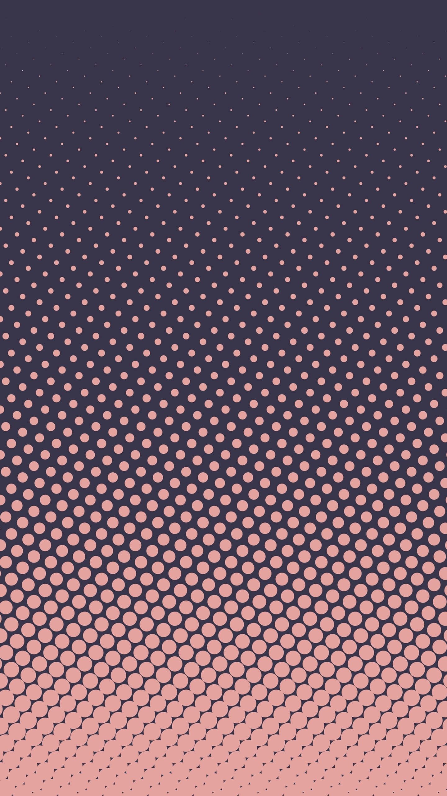 gradient dot pattern, dark navy to soft pink, halftone pattern, 2K Phone Wallpaper