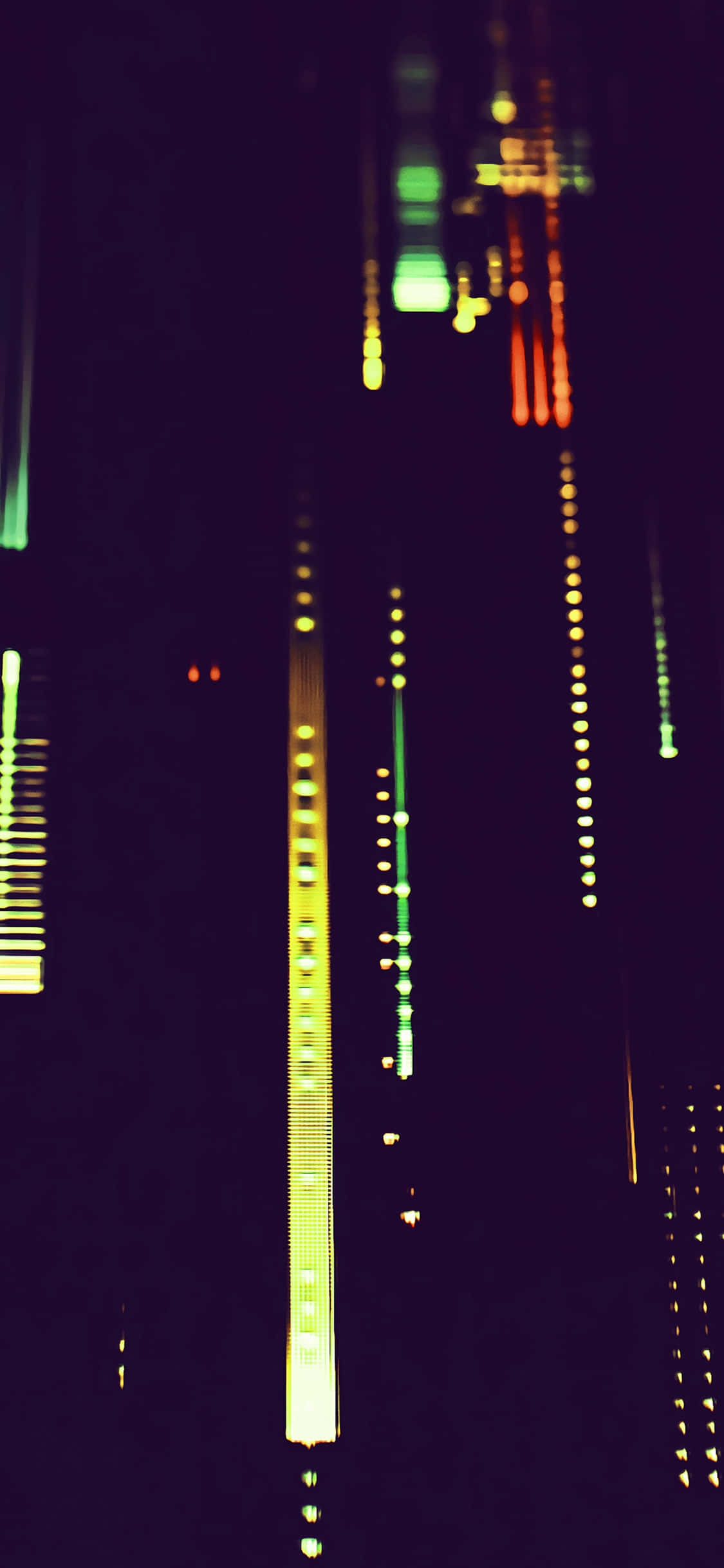 neon lights, green yellow, orange, Full HD Phone Wallpaper