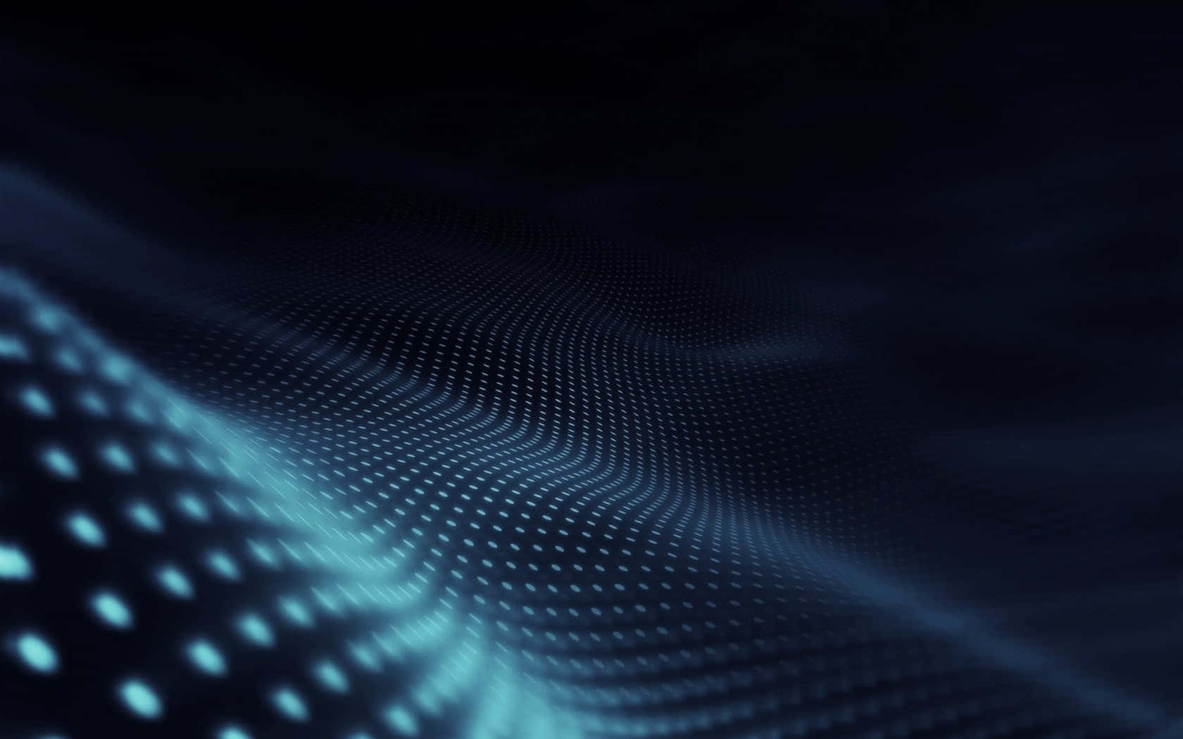 abstract blue dot wave pattern, futuristic dark blue wave, glowing dots, HD Desktop Wallpaper