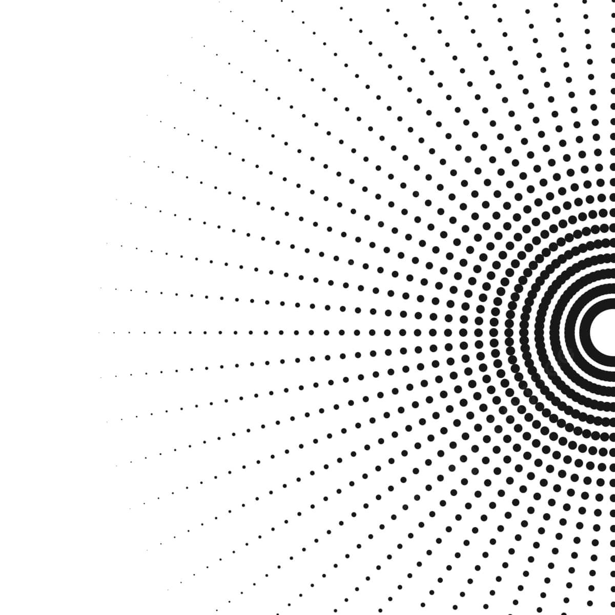 black white dot spiral pattern, minimalist, abstract pattern, SD Desktop Wallpaper