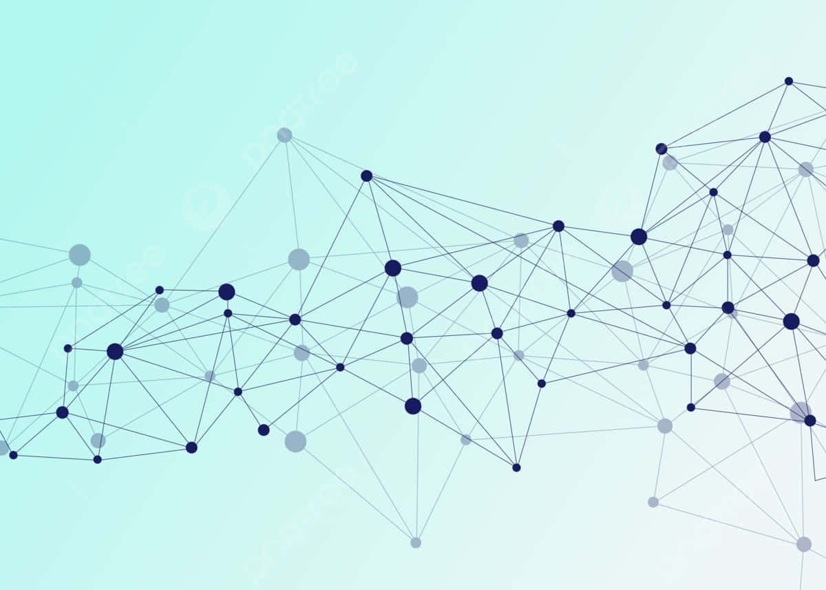 abstract network connectivity, dark blue and gray dots, thin lines, SD Desktop Wallpaper