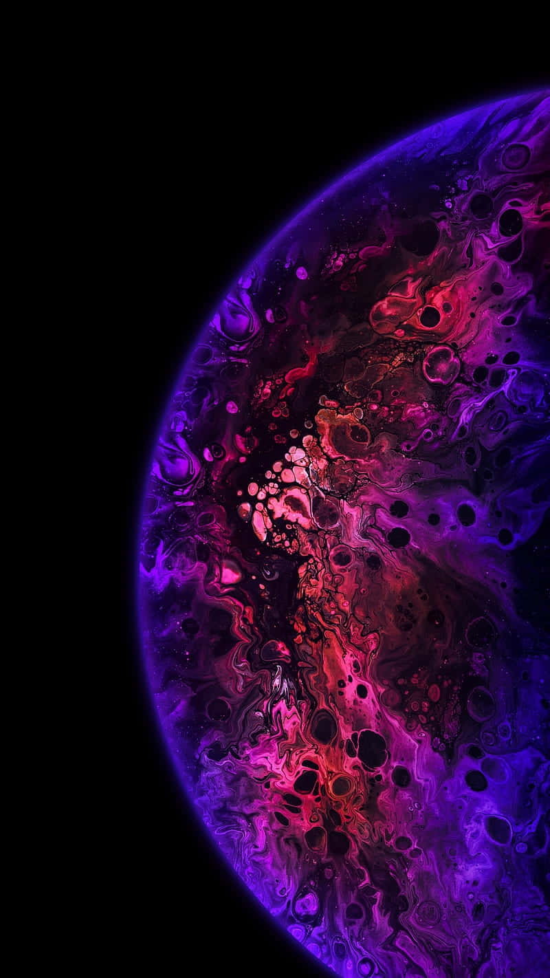 cosmic marble planet, vibrant purple, pink marbled patterns, HD Phone Wallpaper