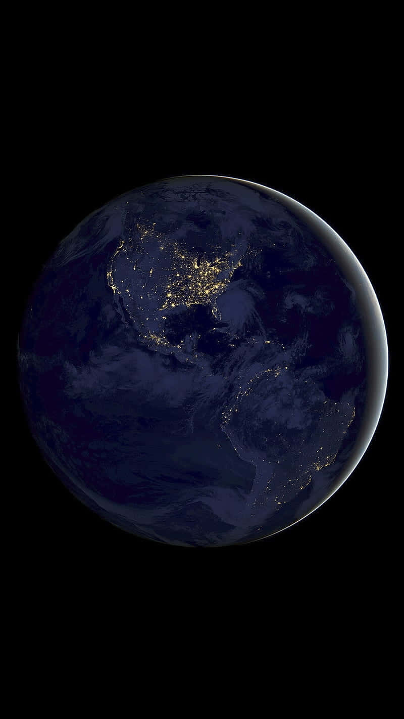 Earth, night lights, global view, HD Phone Wallpaper