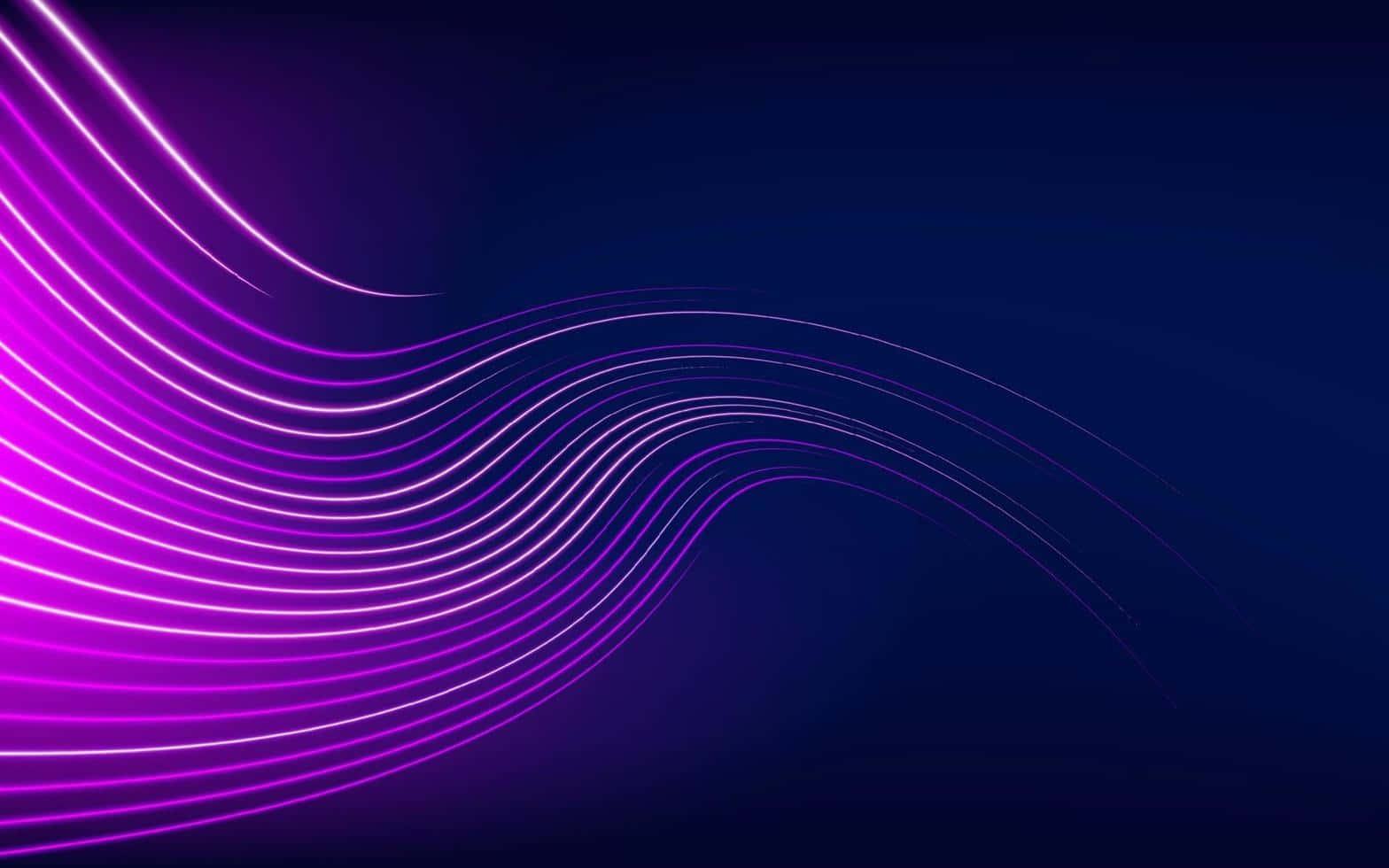 abstract purple energy waves, neon purple, glowing wave lines, HD Desktop Wallpaper