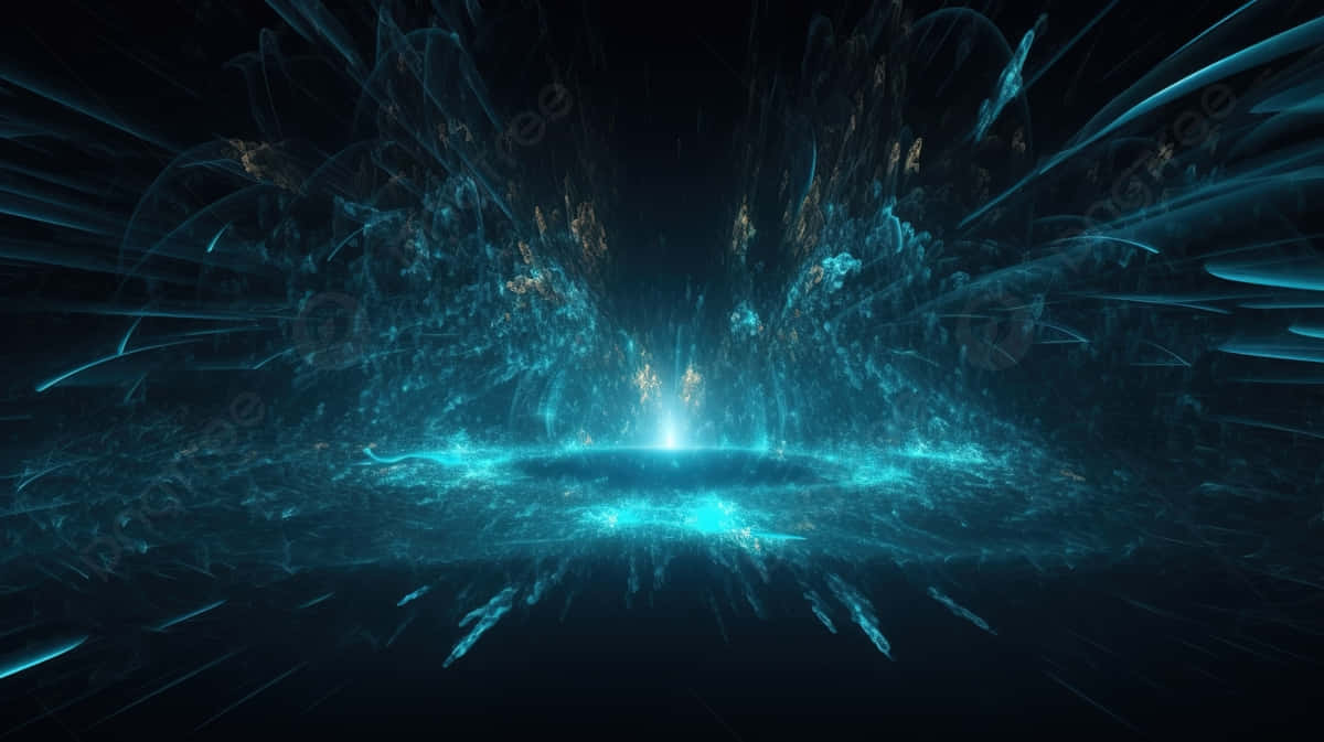 abstract blue energy explosion, radiant blue energy vortex, glowing core, SD Desktop Wallpaper