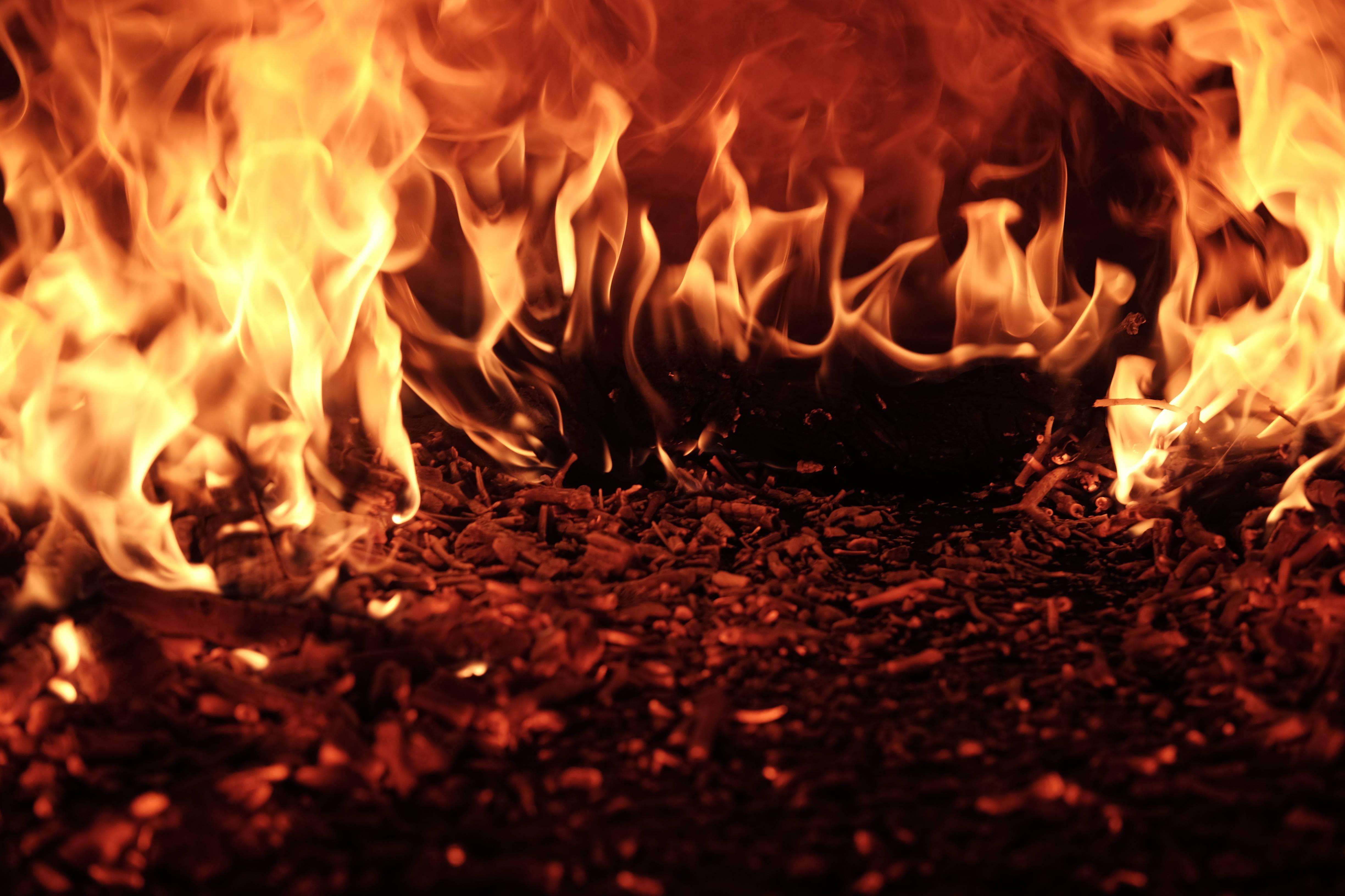 fire, flames, glowing embers, 4K Desktop Wallpaper