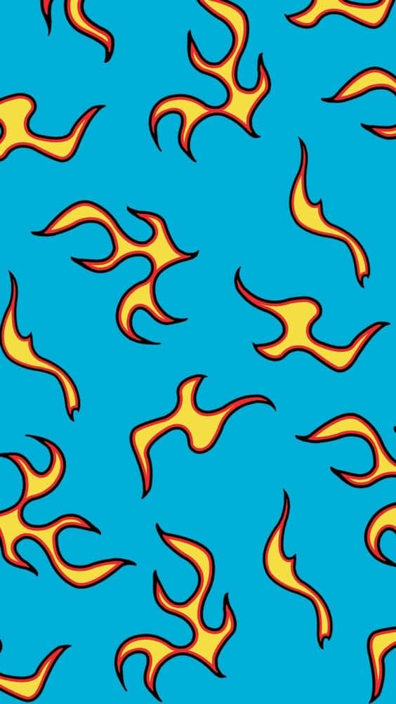 aesthetic fire, orange, yellow, SD Phone Wallpaper