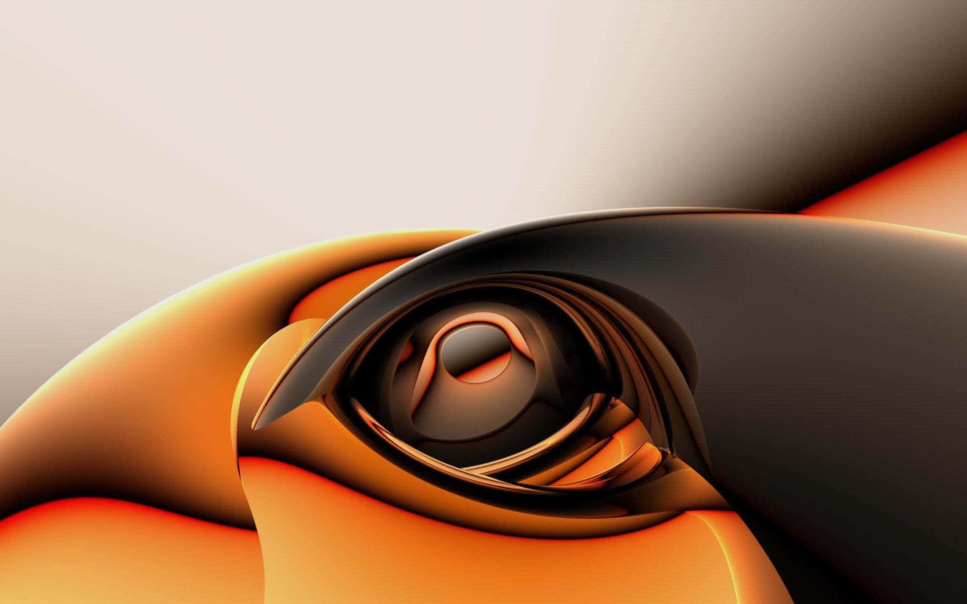 burnt orange, abstract eye, swirling orange, Full HD Desktop Wallpaper