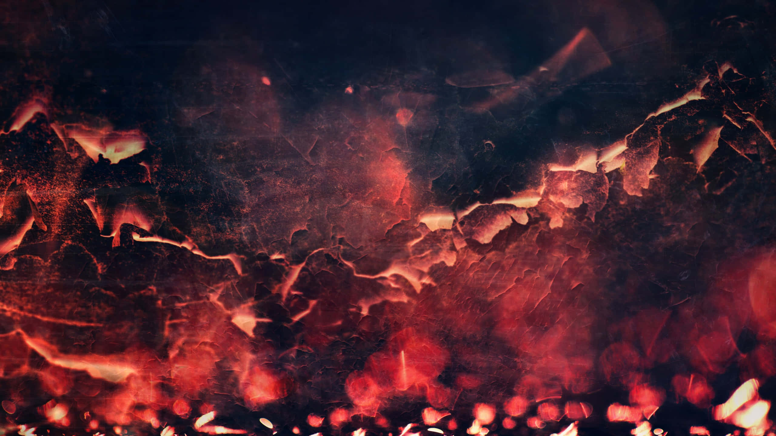 abstract ember glow, glowing embers, ash, 2K Desktop Wallpaper