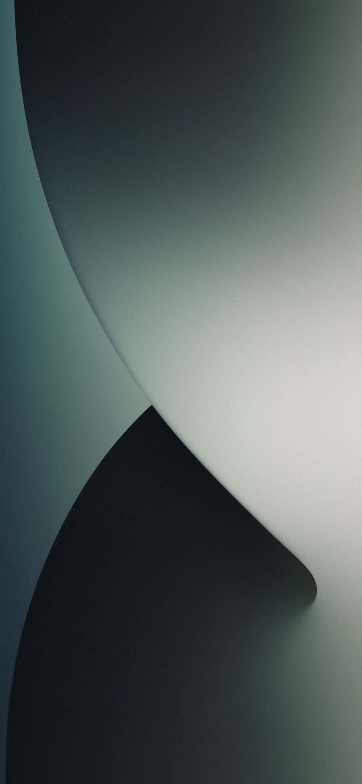 abstract gradient curves, teal, gray, 2K Phone Wallpaper