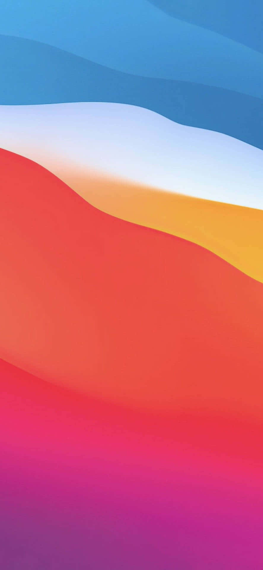 vibrant sunset gradient, blue, white, Full HD Phone Wallpaper