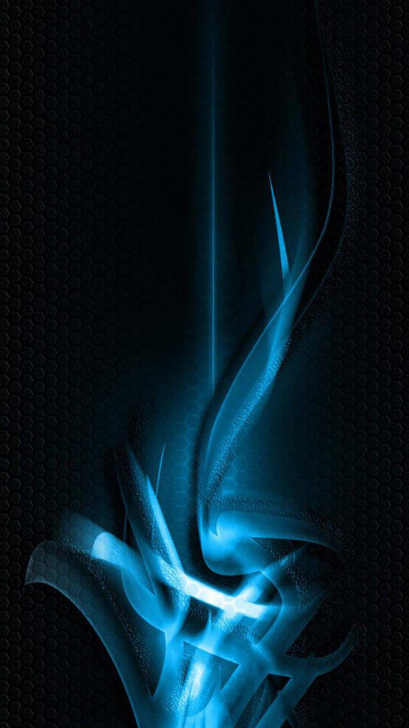 abstract iphone, blue flames, vibrant electric blue, SD Phone Wallpaper